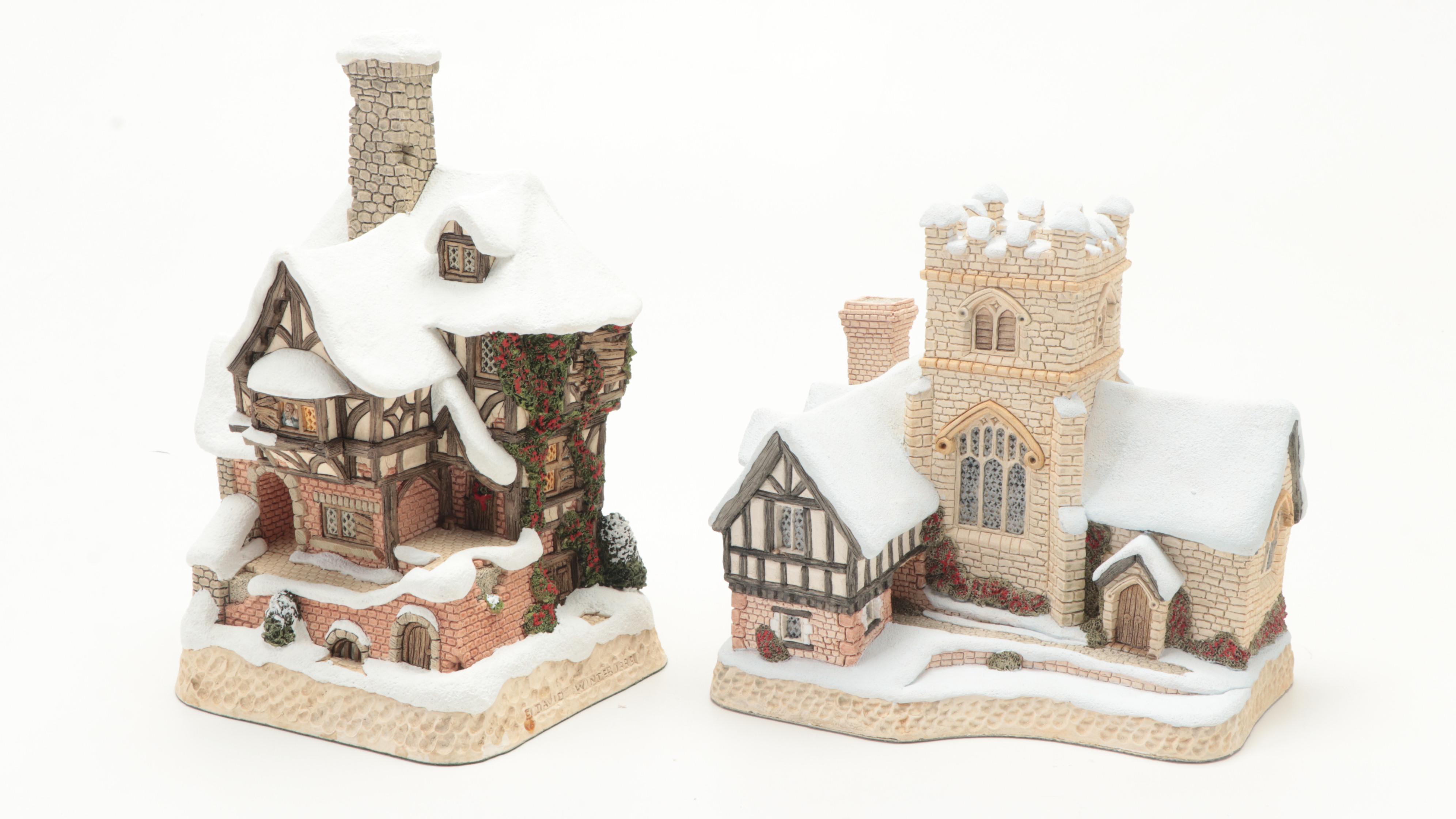 "Scrooge Family Home" and Other Christmas Carol David Winter Cottages