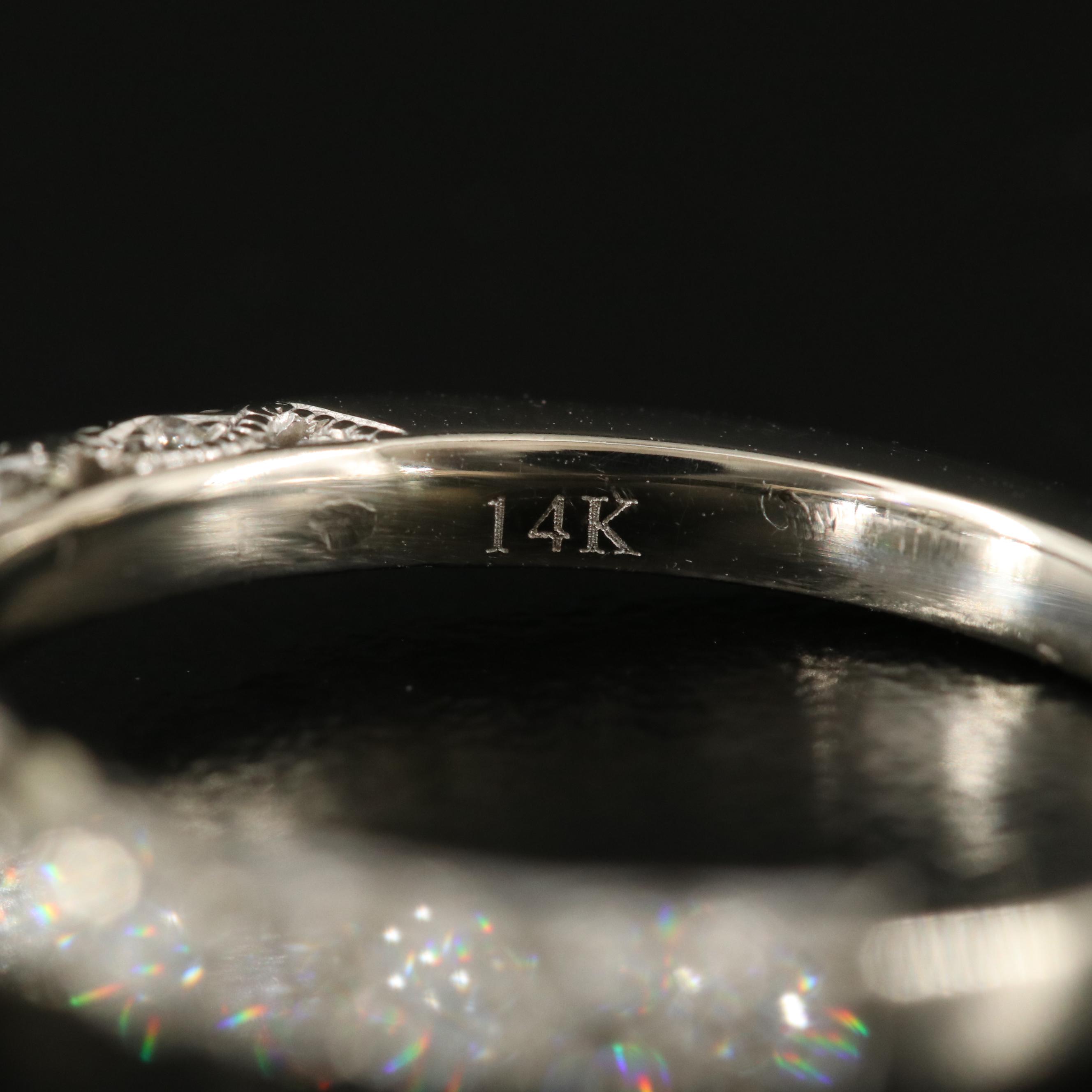 14K 2.49 CTW Diamond Ring with Platinum Head