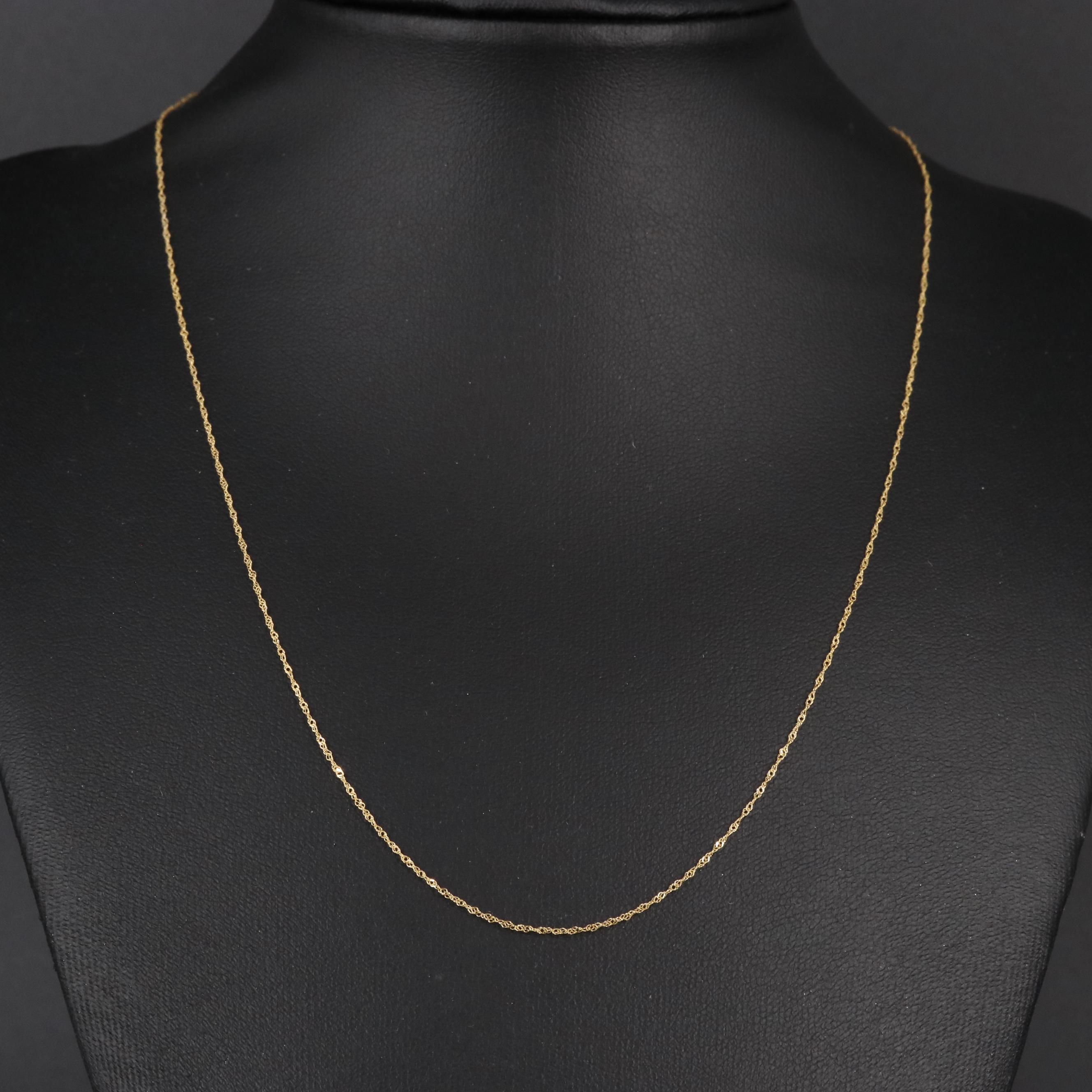 14K Singapore Chain Necklace