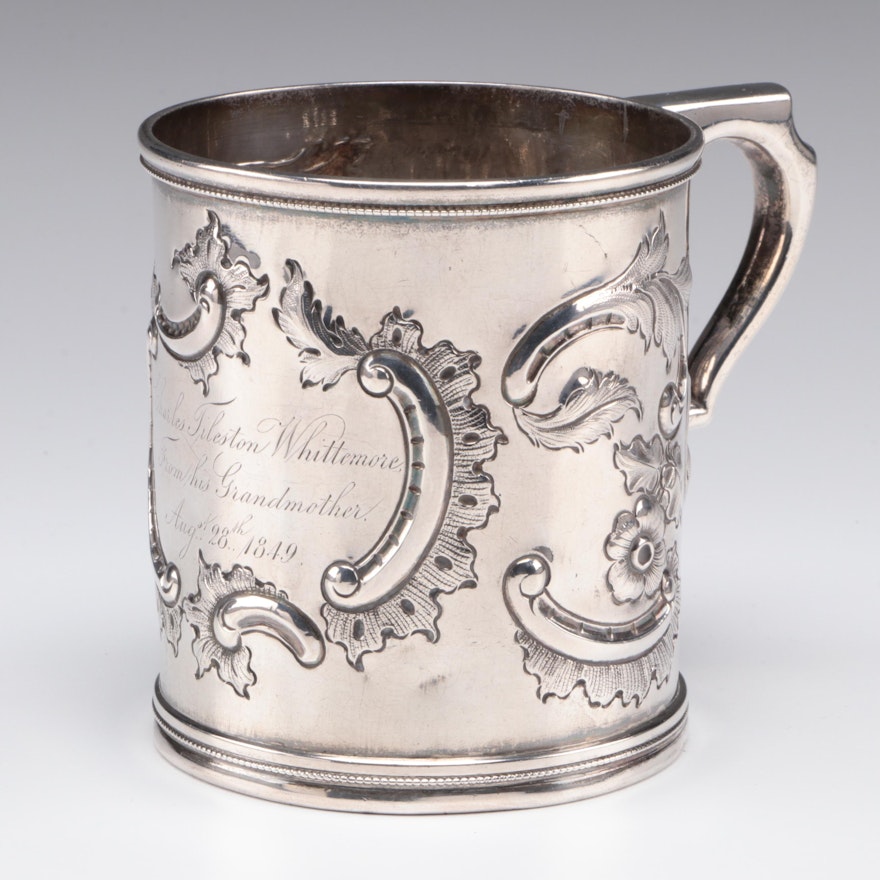 Gale & Hayden Coin Silver Keepsake Cup, 1849