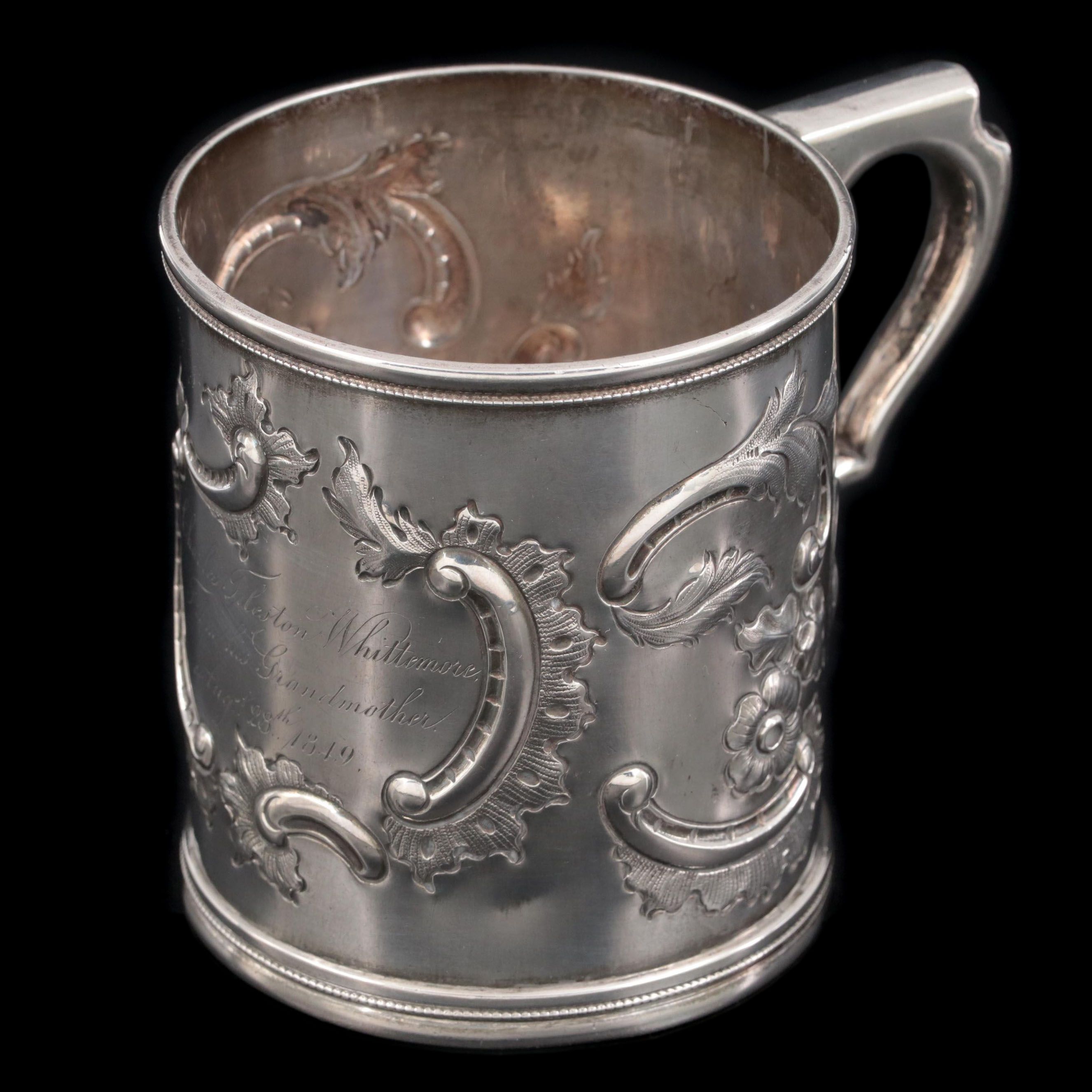 Gale & Hayden Coin Silver Keepsake Cup, 1849
