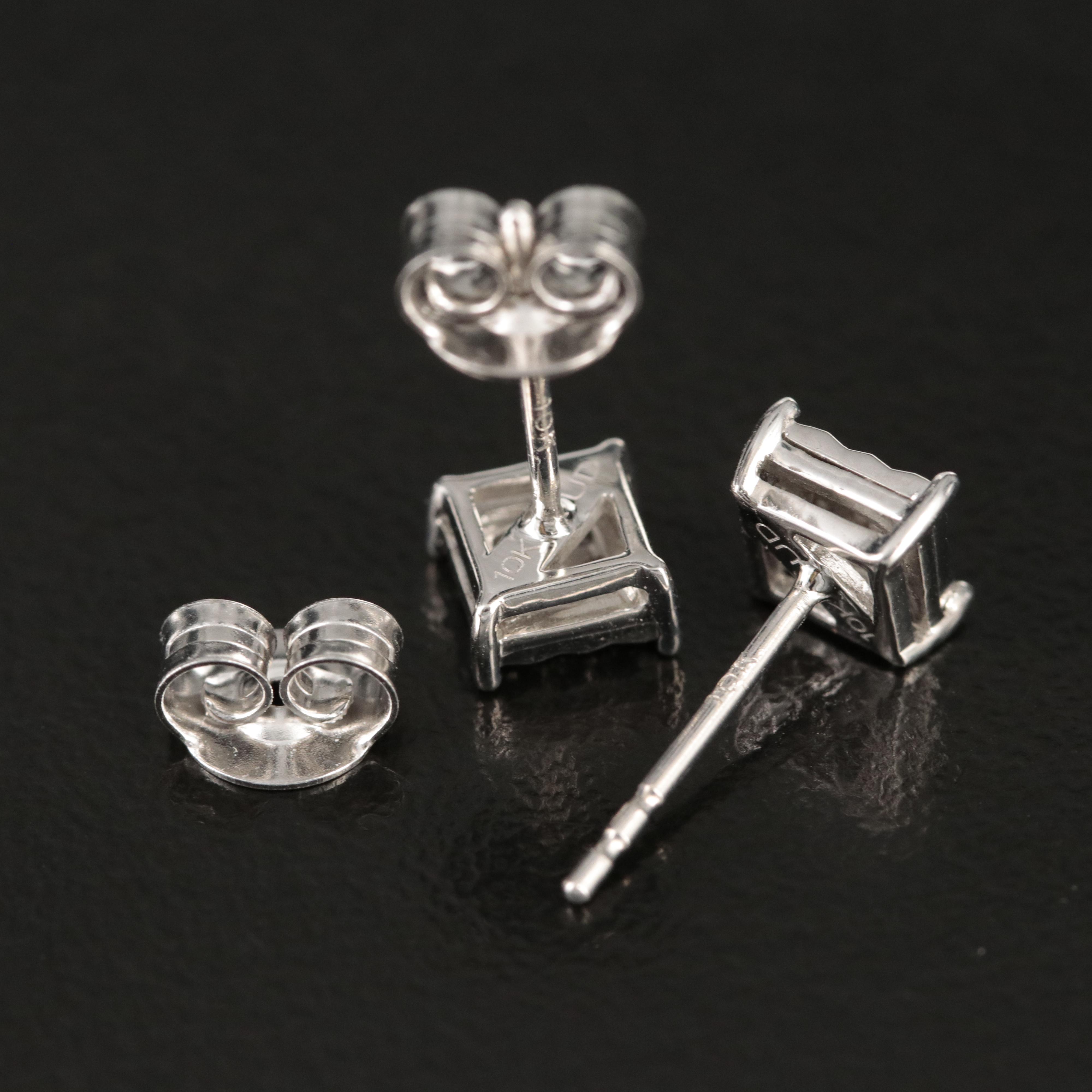 10K 0.09 CTW Diamond Stud Earrings