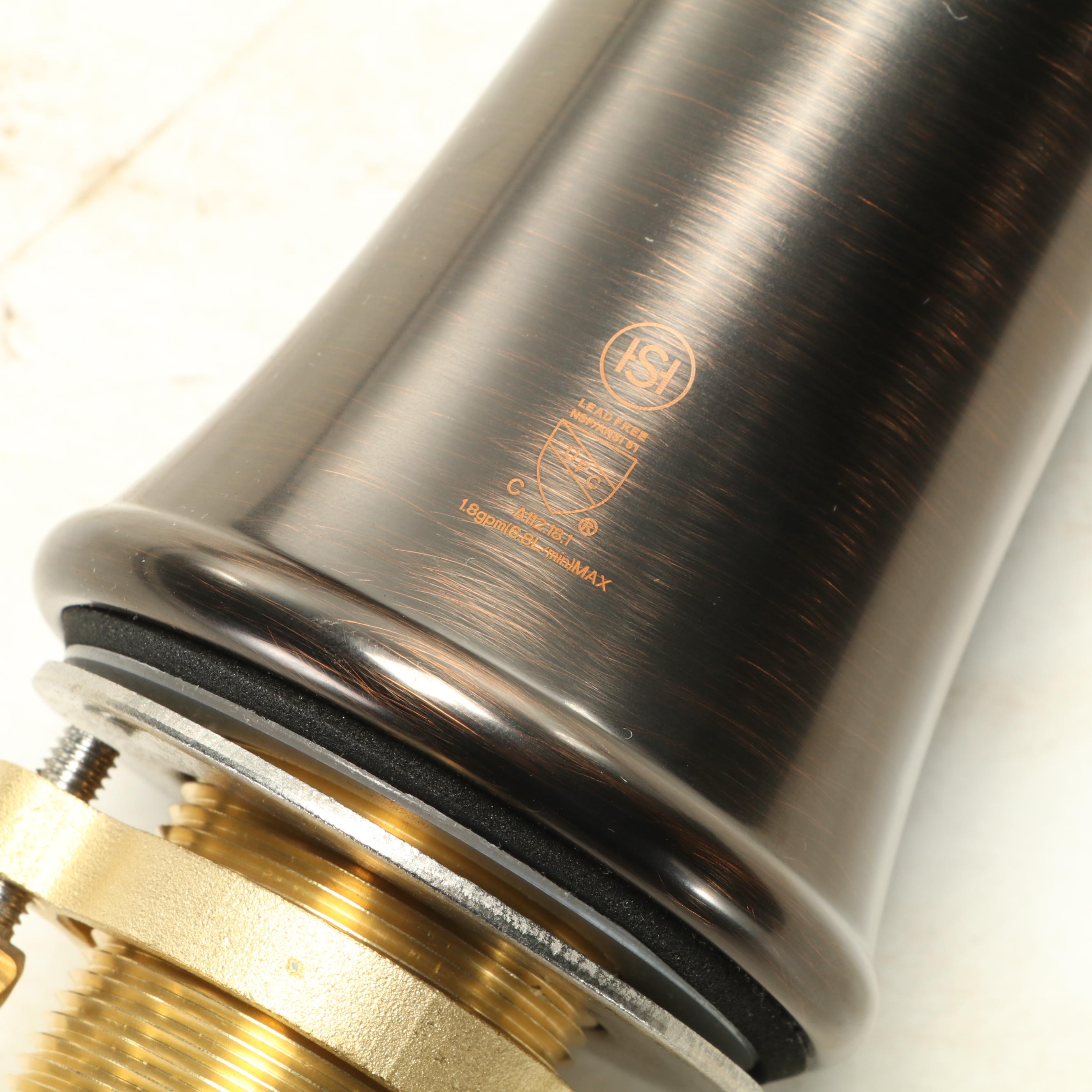 Rose Gold Bronze Finish Stainless Steel Prep Sink with Pull-Down Faucet and More