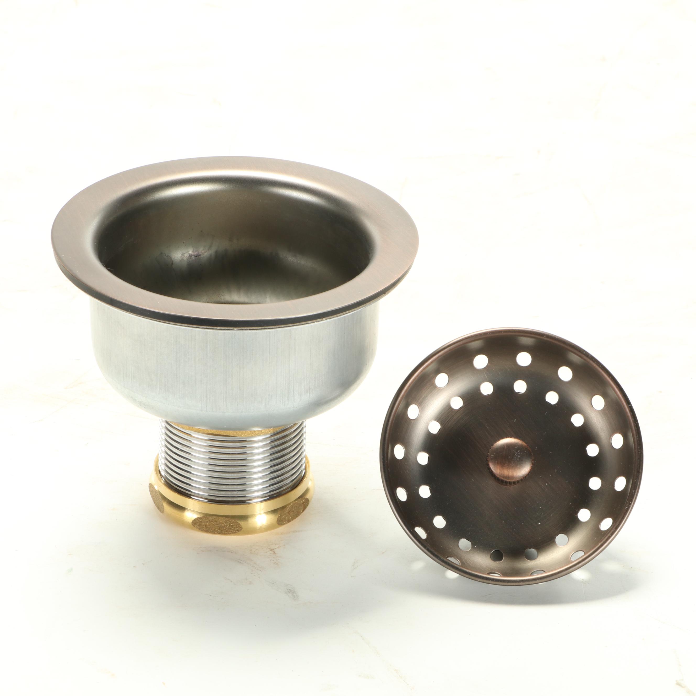 Rose Gold Bronze Finish Stainless Steel Prep Sink with Pull-Down Faucet and More