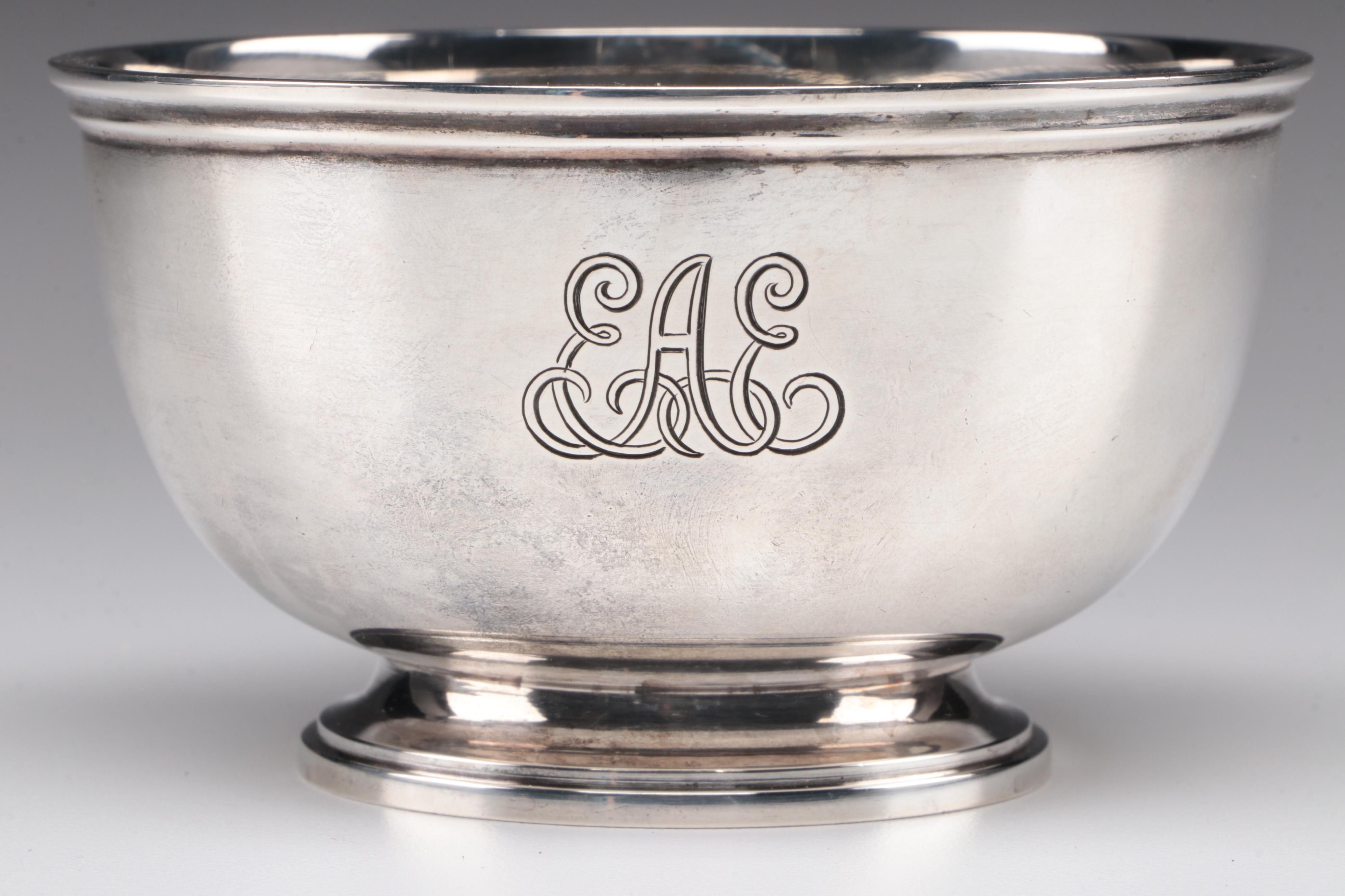 Tiffany & Co. Sterling Silver Creamer and Open Sugar, Mid-20th Century