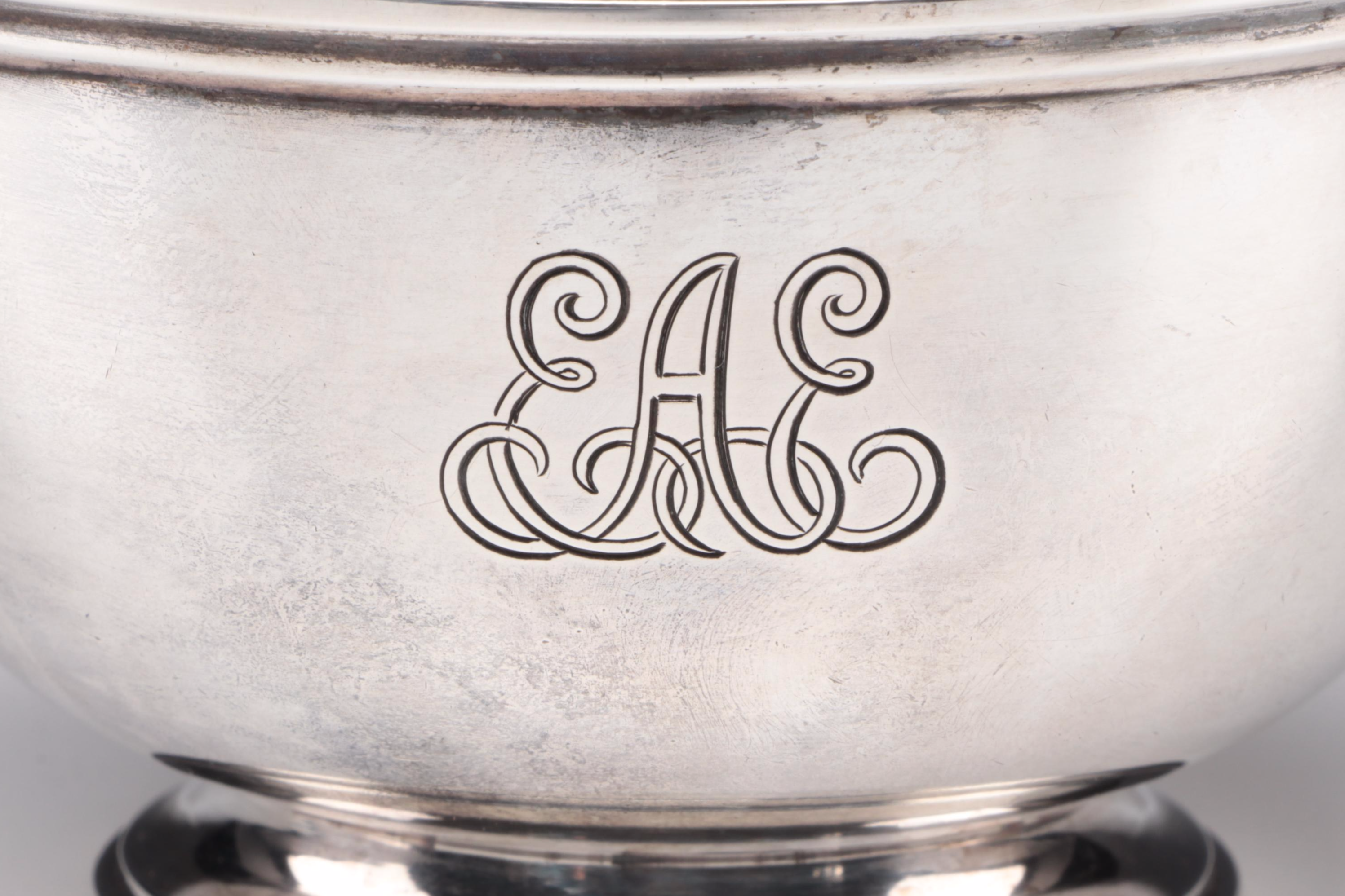 Tiffany & Co. Sterling Silver Creamer and Open Sugar, Mid-20th Century