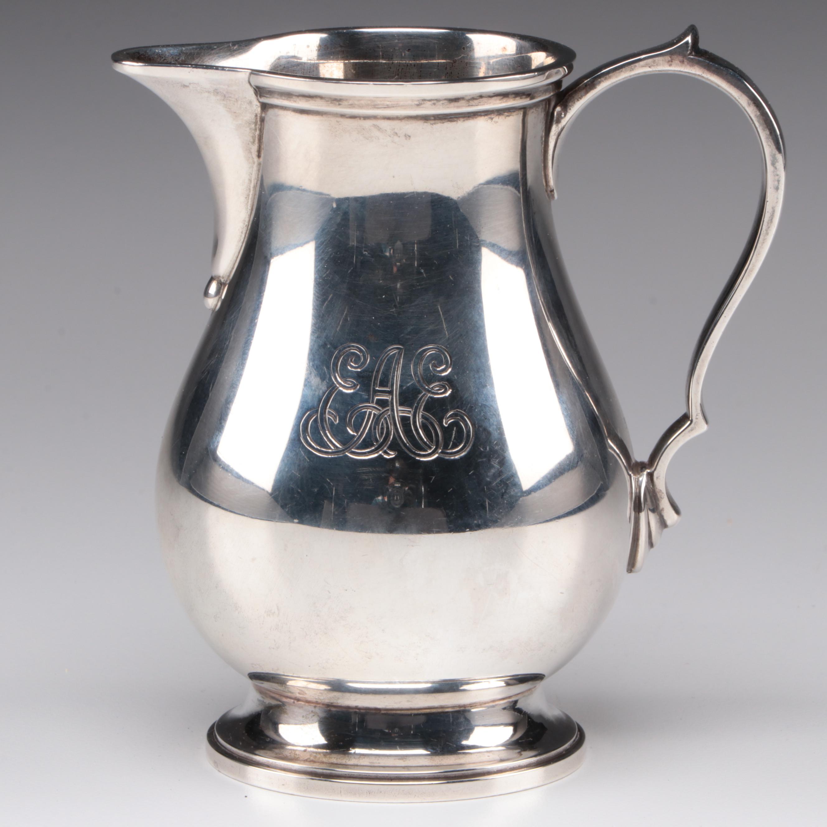 Tiffany & Co. Sterling Silver Creamer and Open Sugar, Mid-20th Century