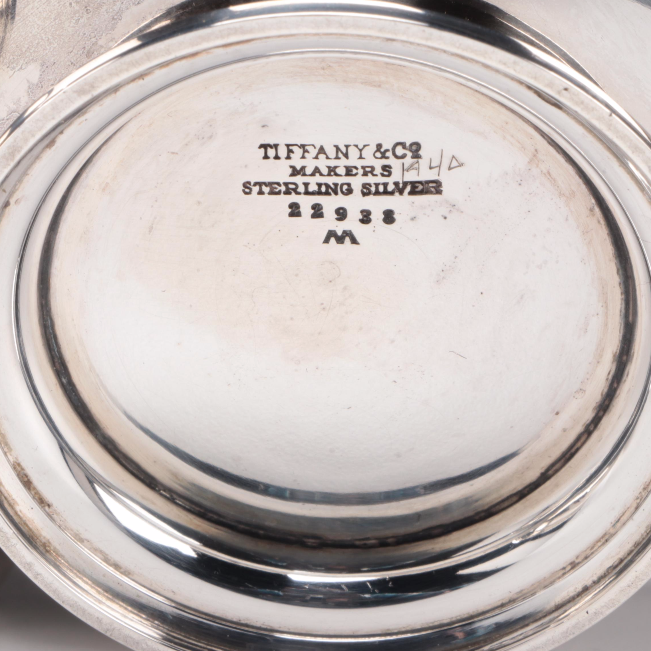 Tiffany & Co. Sterling Silver Creamer and Open Sugar, Mid-20th Century