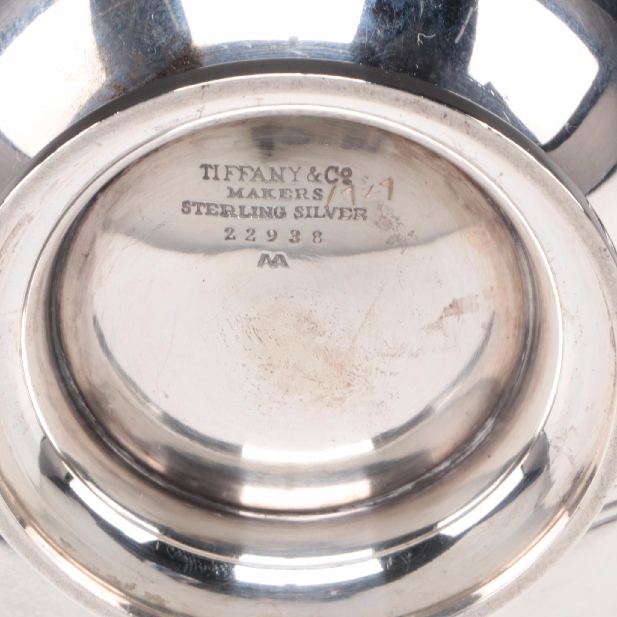 Tiffany & Co. Sterling Silver Creamer and Open Sugar, Mid-20th Century