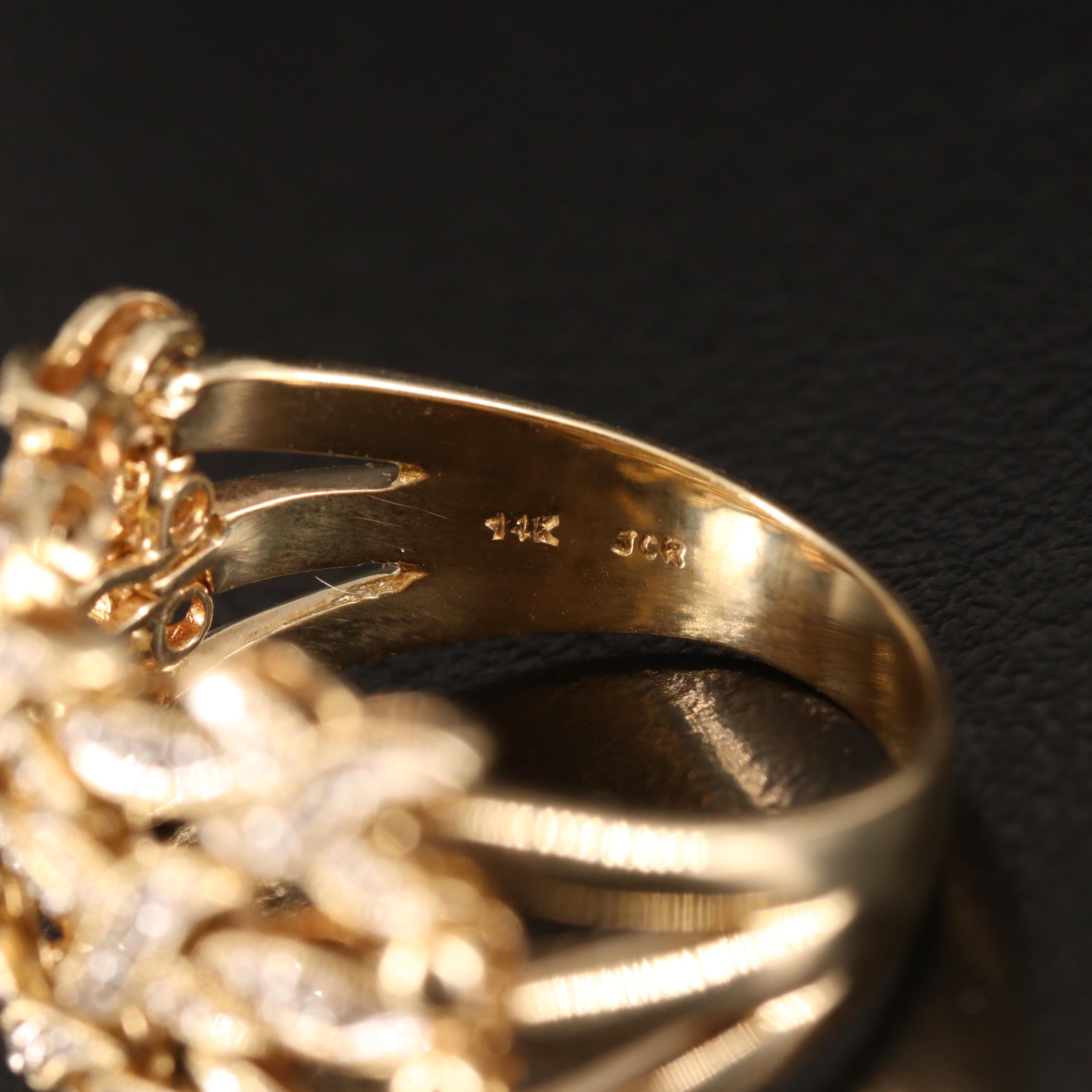 14K 0.07 CTW Diamond Ring with Flex Center