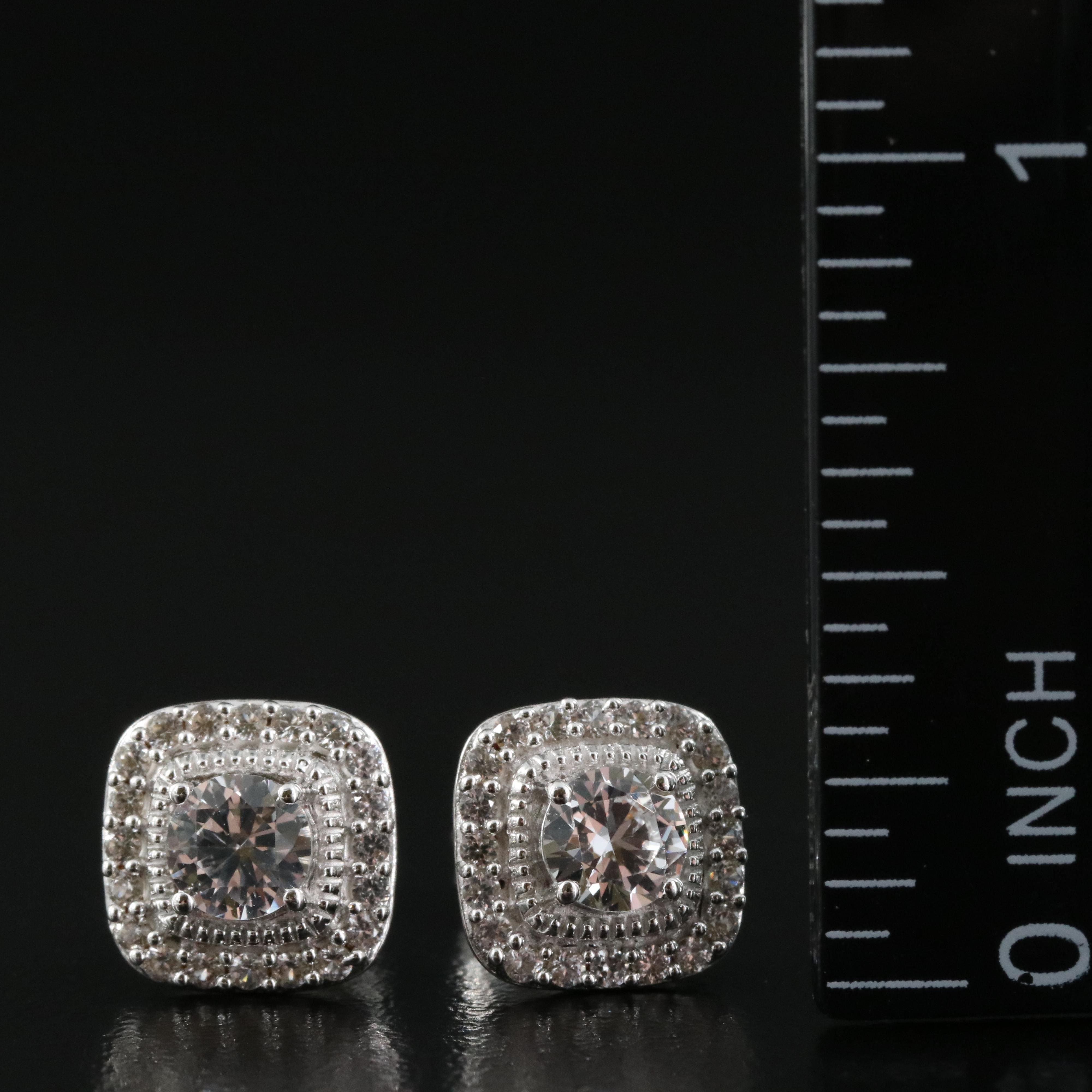 Sapphire Stud Earrings in Sterling