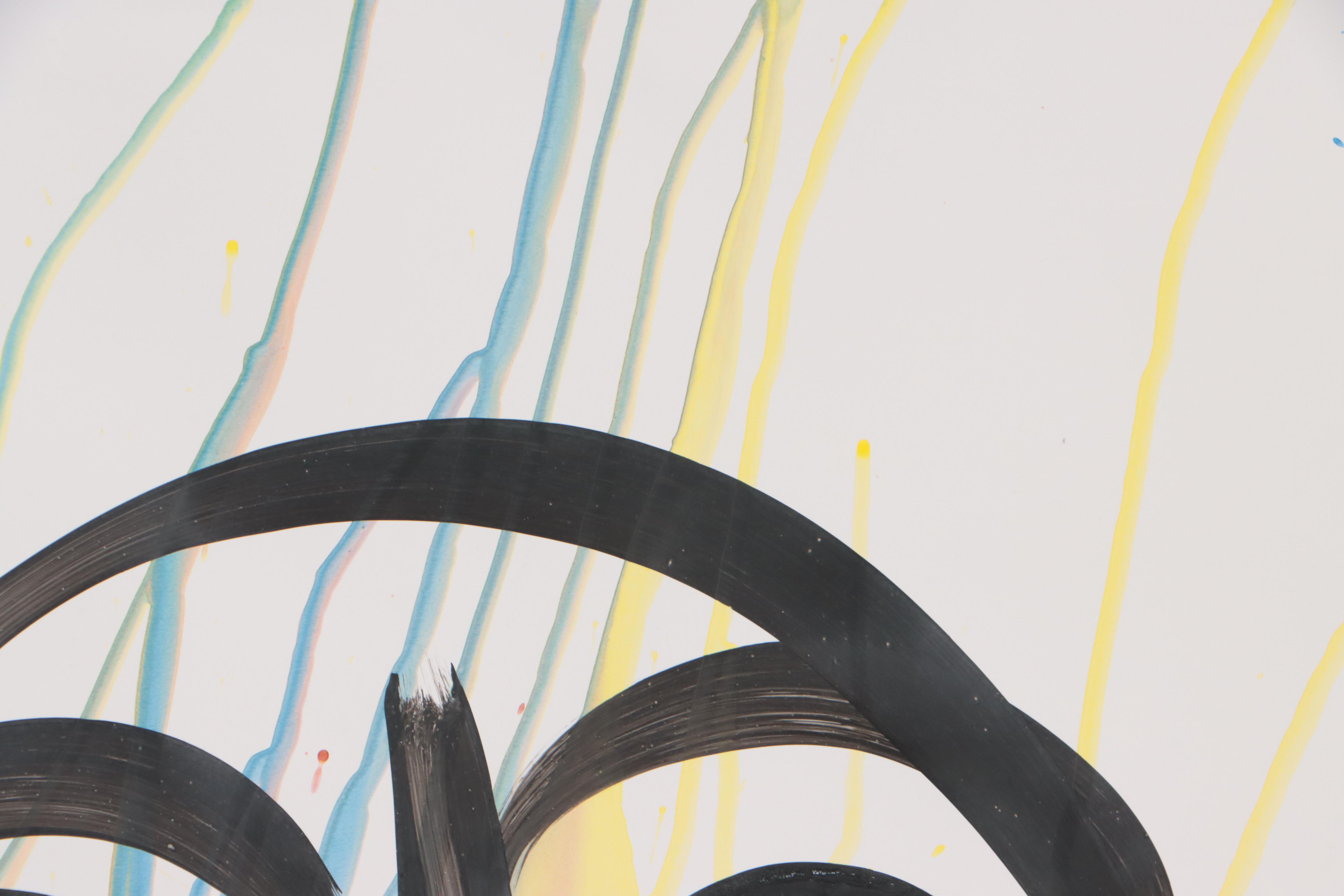 Peter Keil Abstract Portrait Acrylic Painting