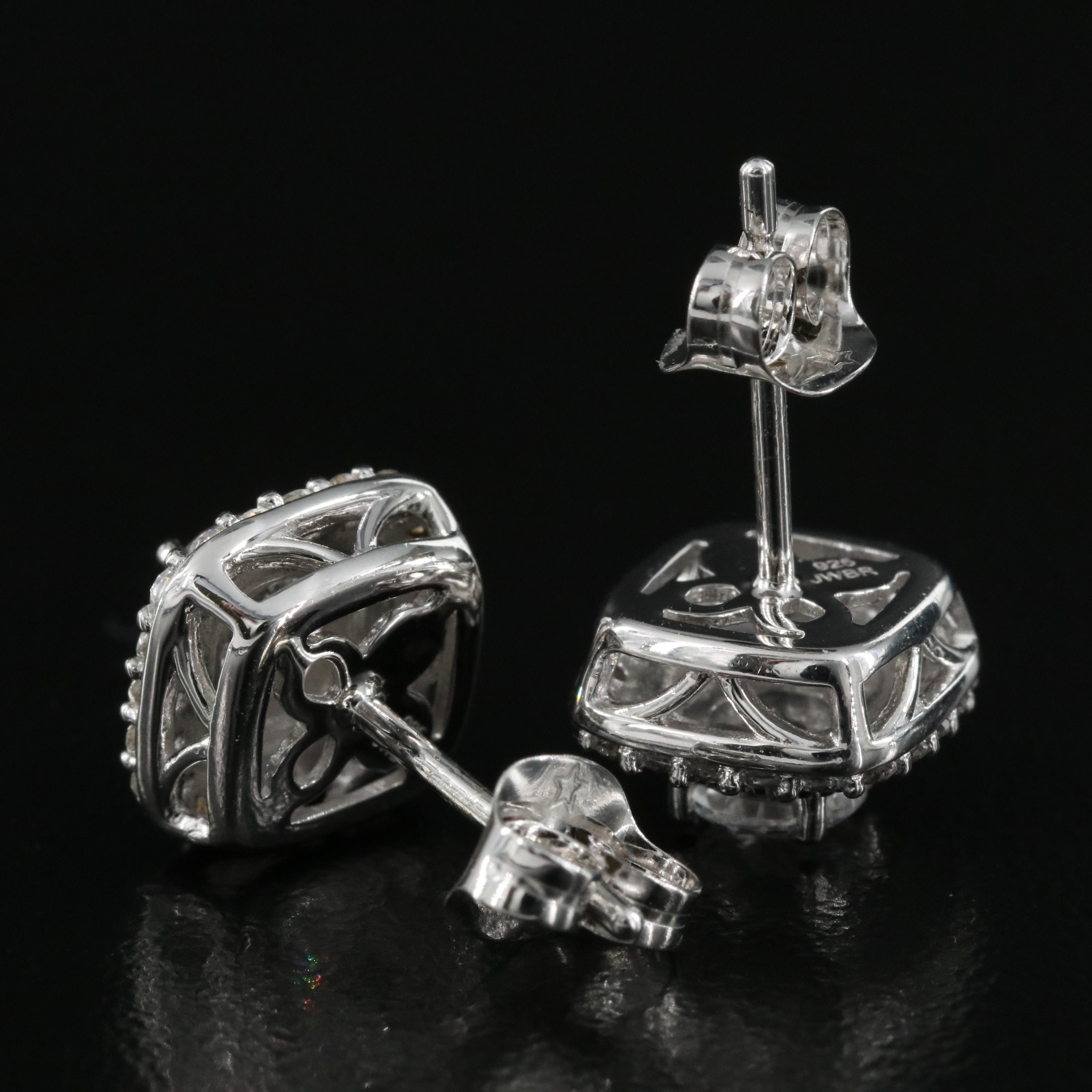 Sapphire Stud Earrings in Sterling