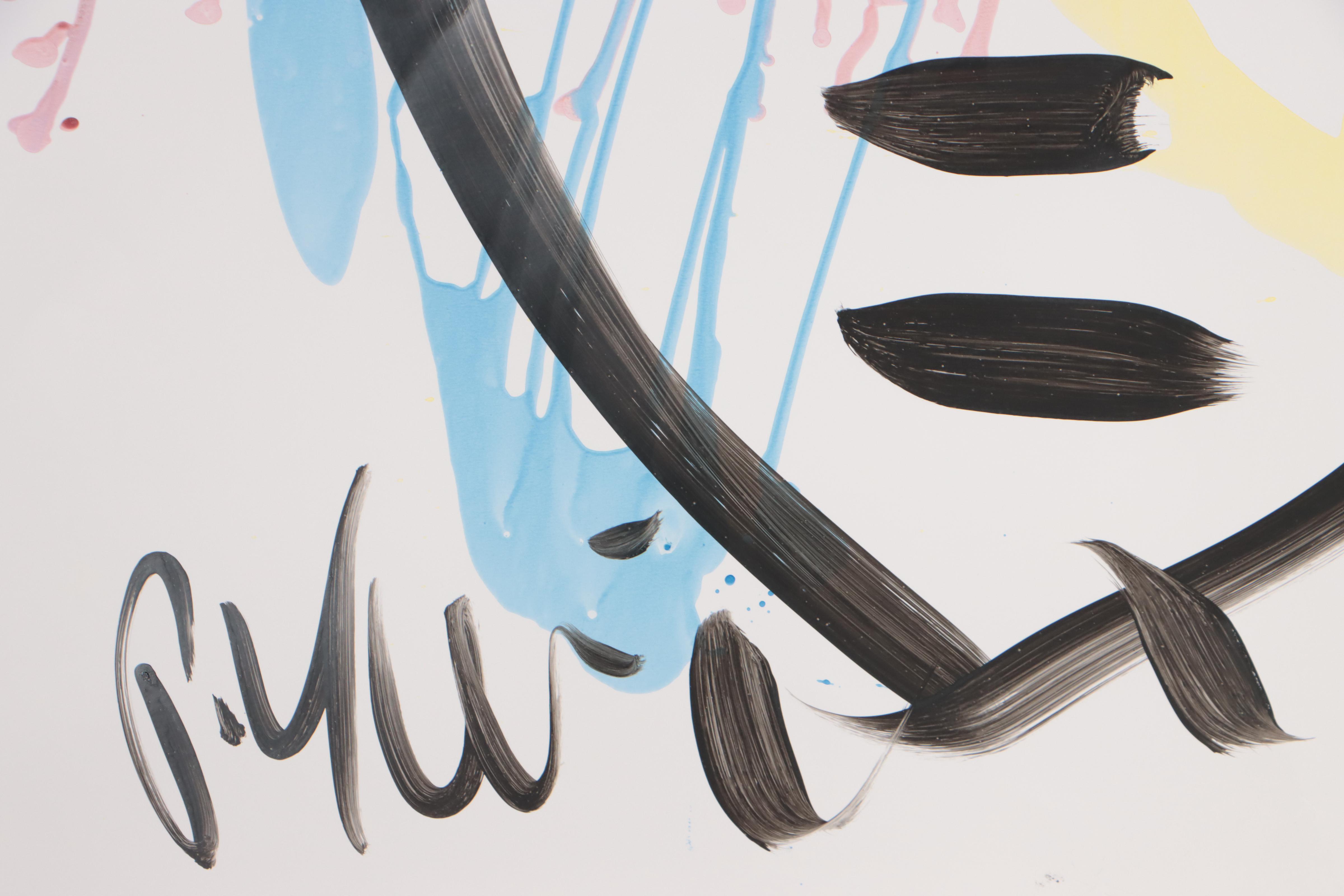 Peter Keil Abstract Portrait Acrylic Painting