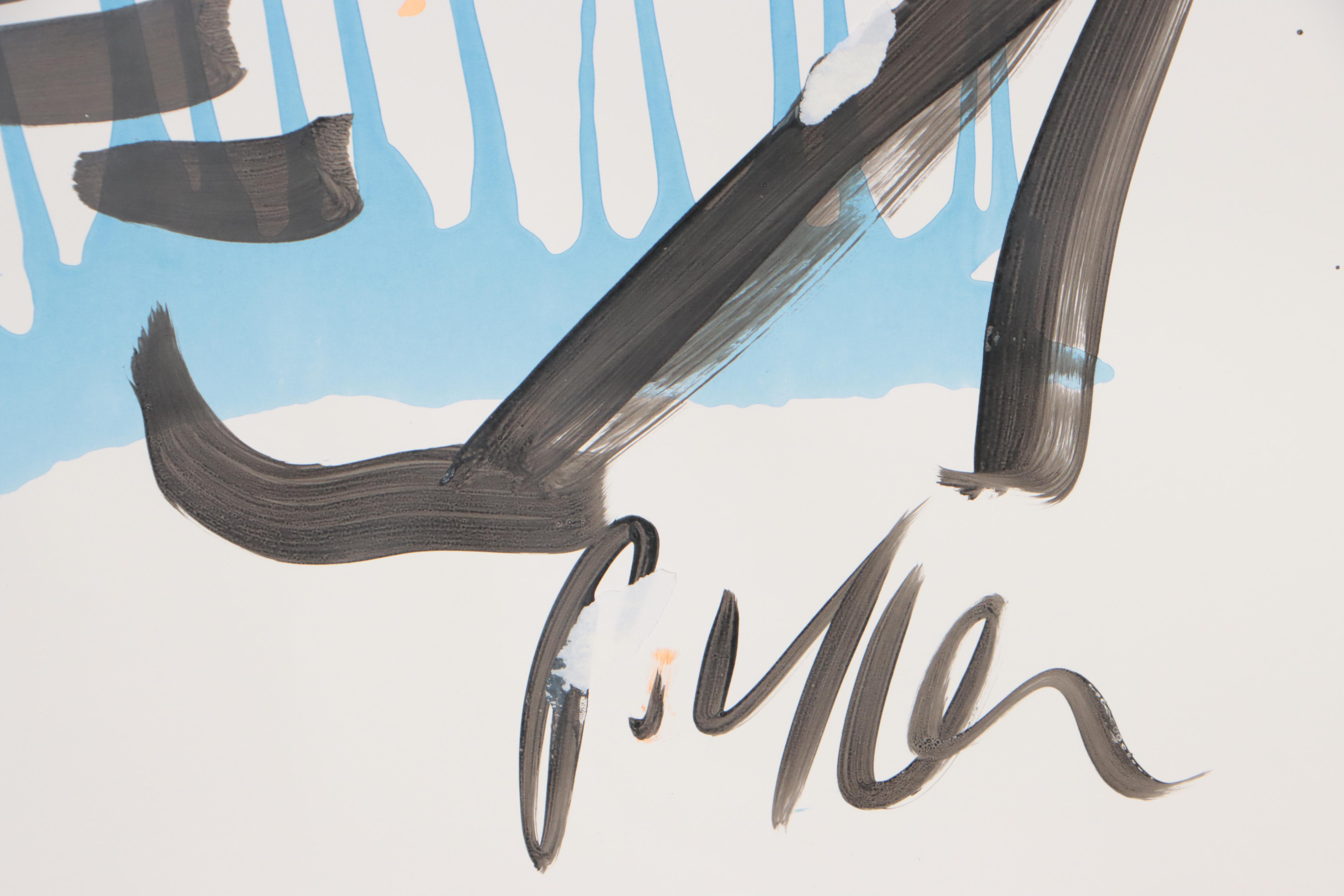 Peter Keil Abstract Portrait Acrylic Painting