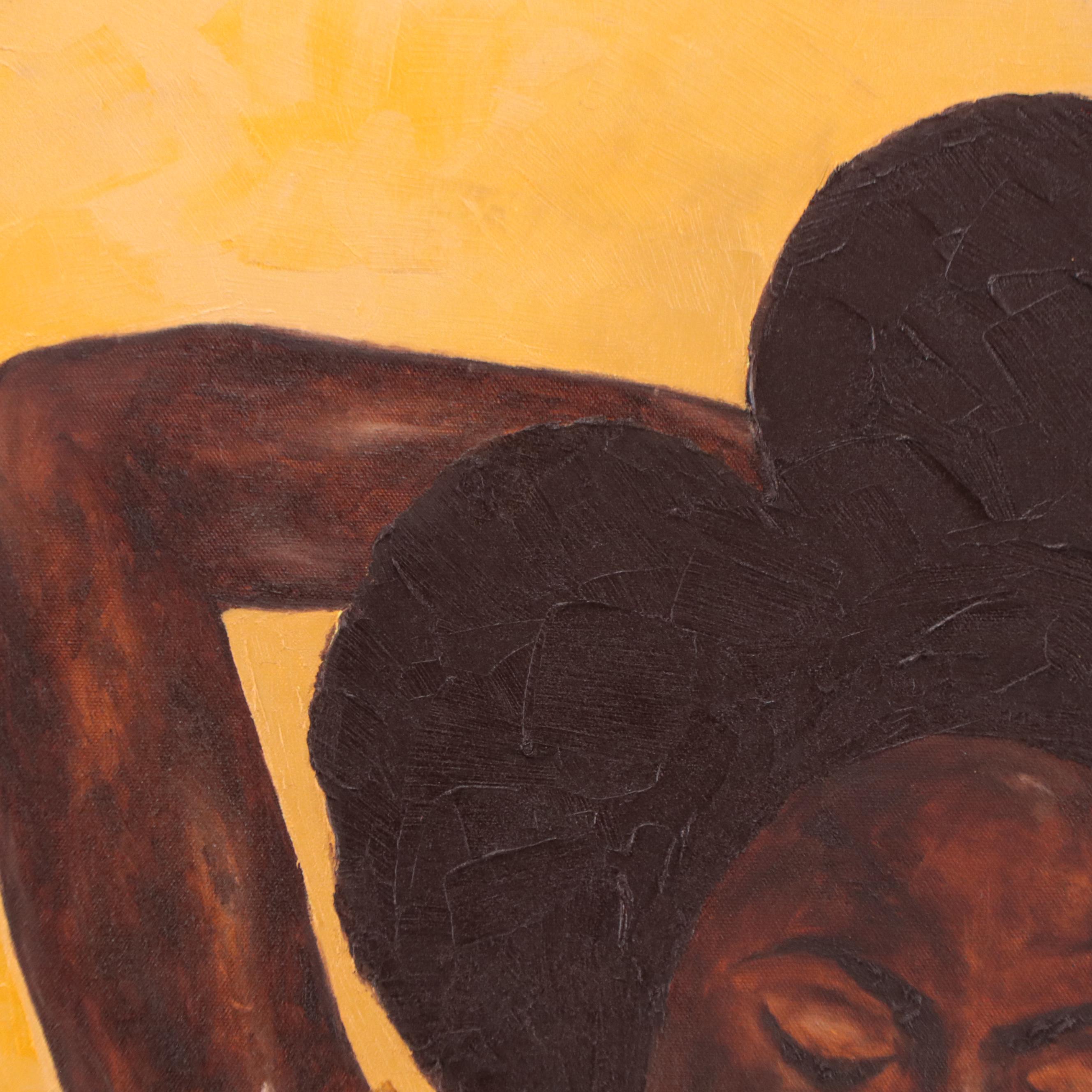 Oluwakemi Omowaire Oil Painting "Cherished," 21st Century