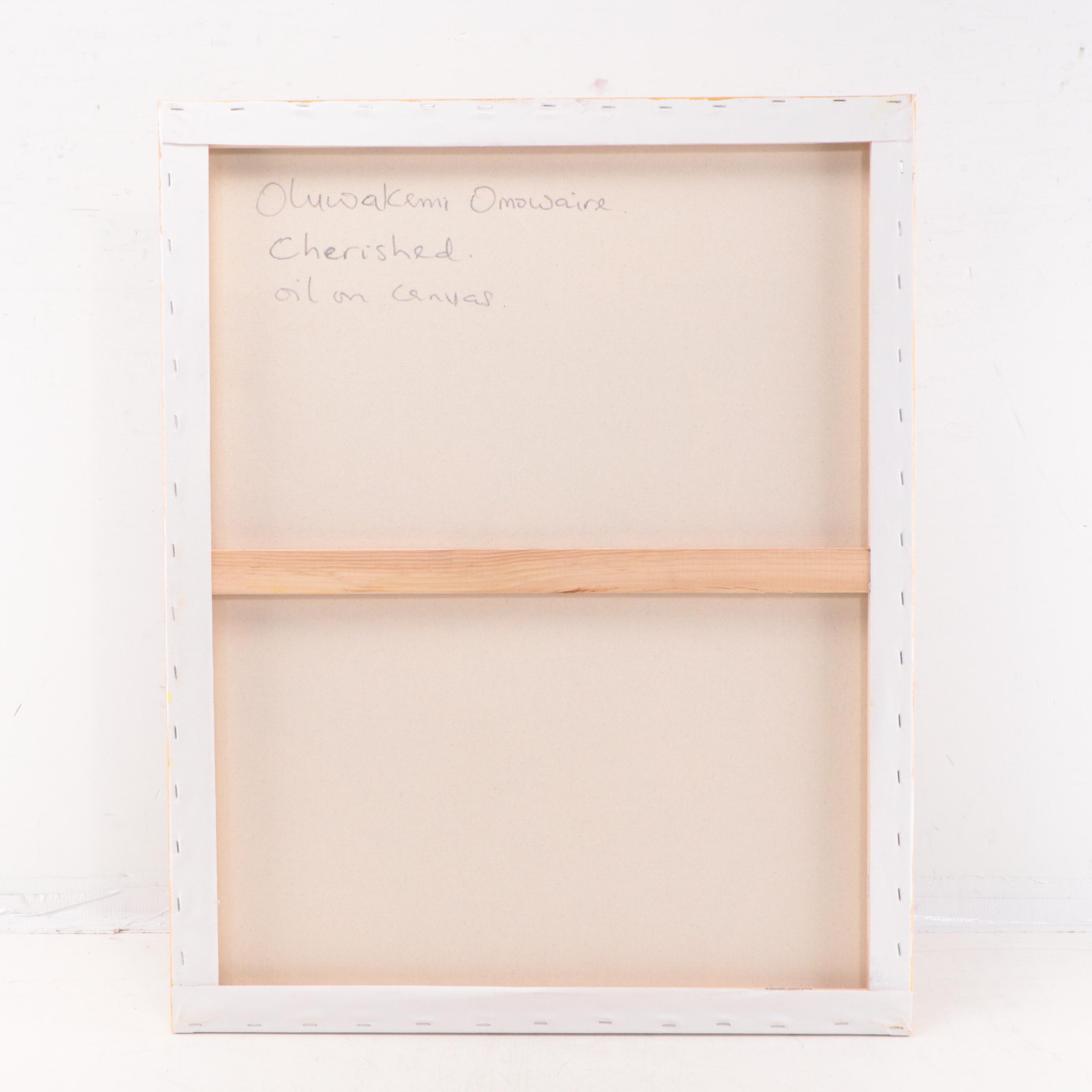 Oluwakemi Omowaire Oil Painting "Cherished," 21st Century