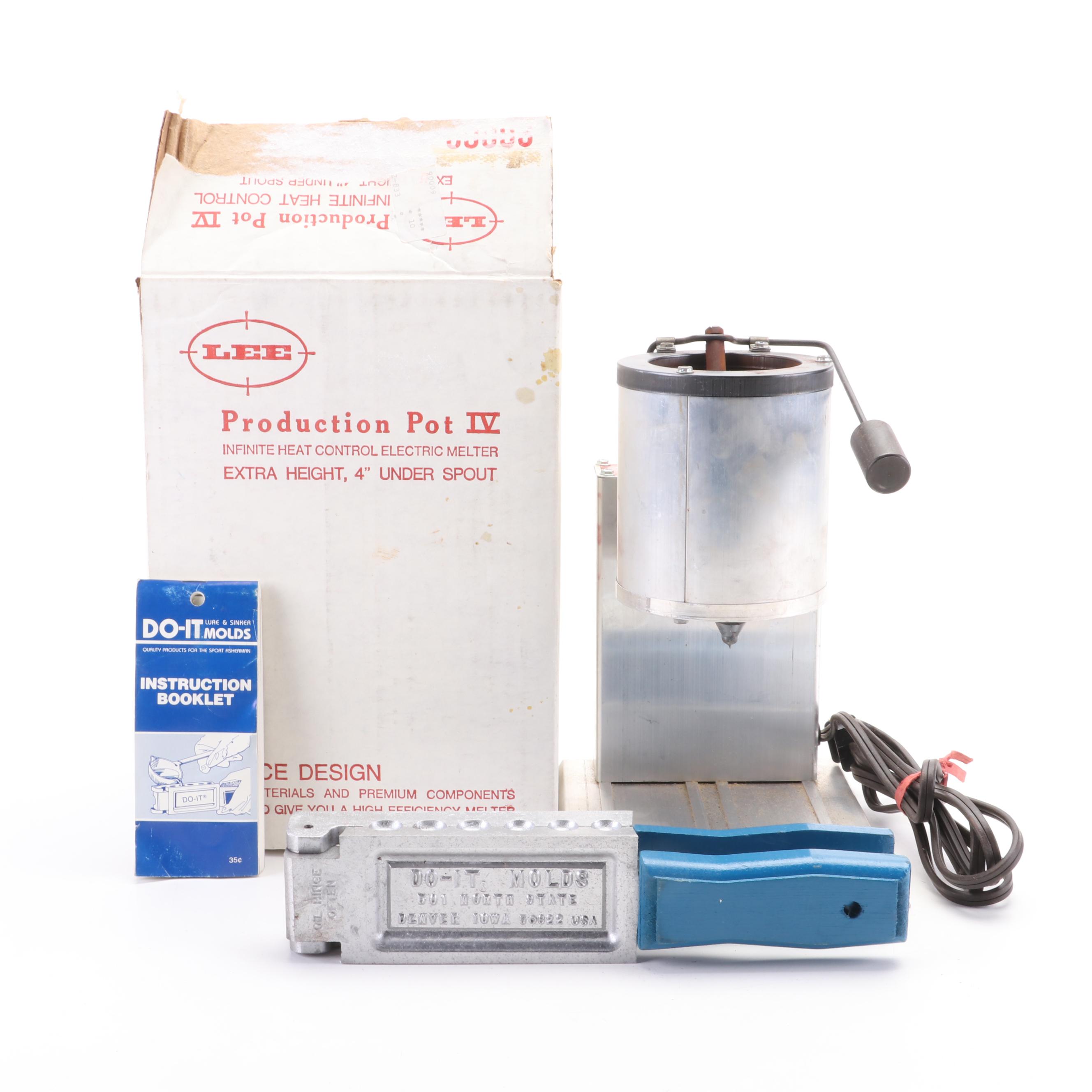 Lee Metal Production Pot IV Electric Melting Pot with Do-It Metal Mold