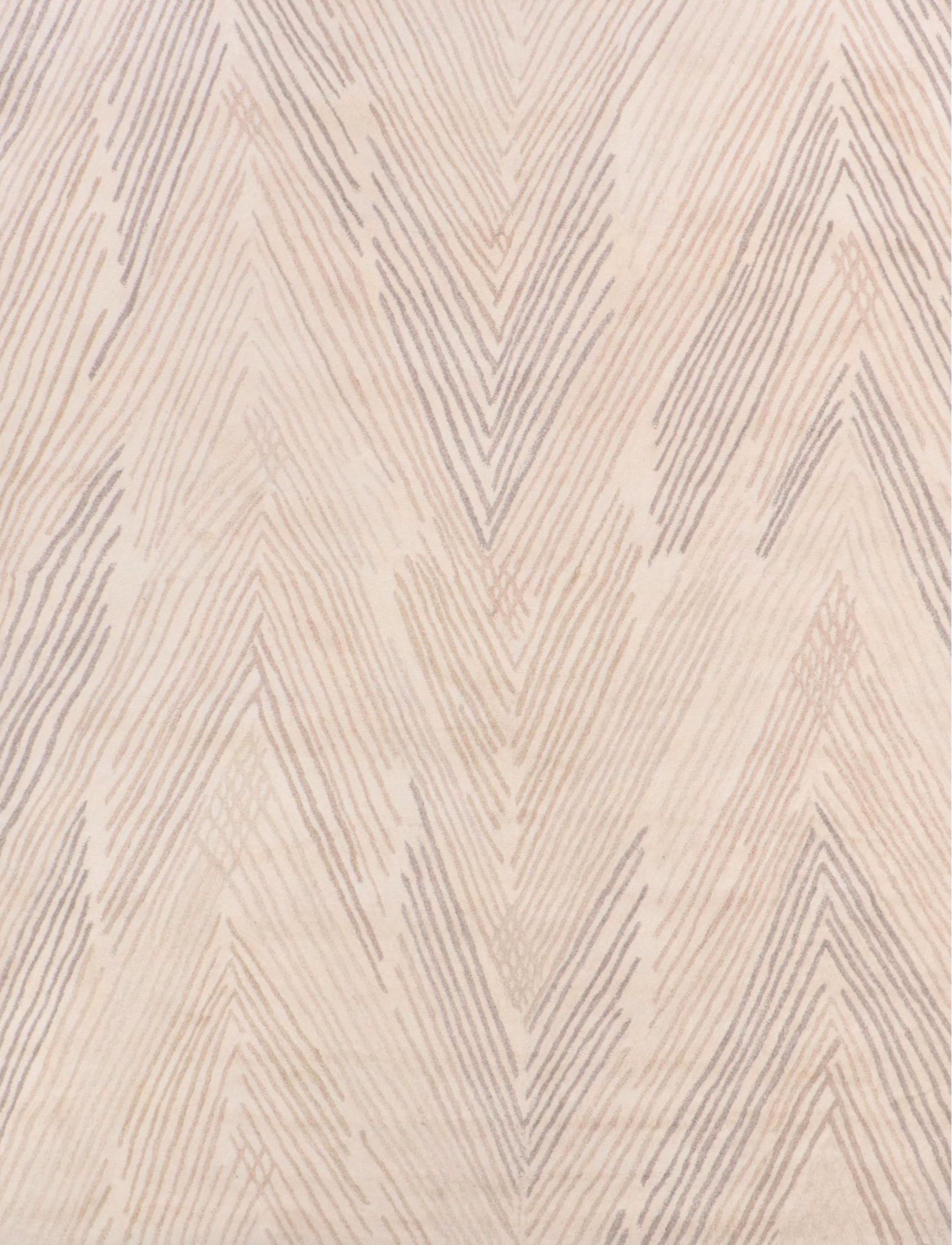 8'10 x 11'7 Hand-Tufted Project 62 Chevron Area Rug