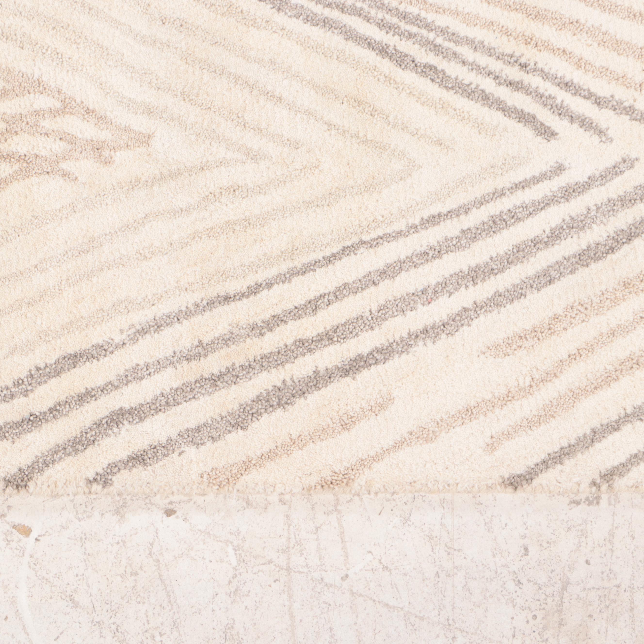 8'10 x 11'7 Hand-Tufted Project 62 Chevron Area Rug