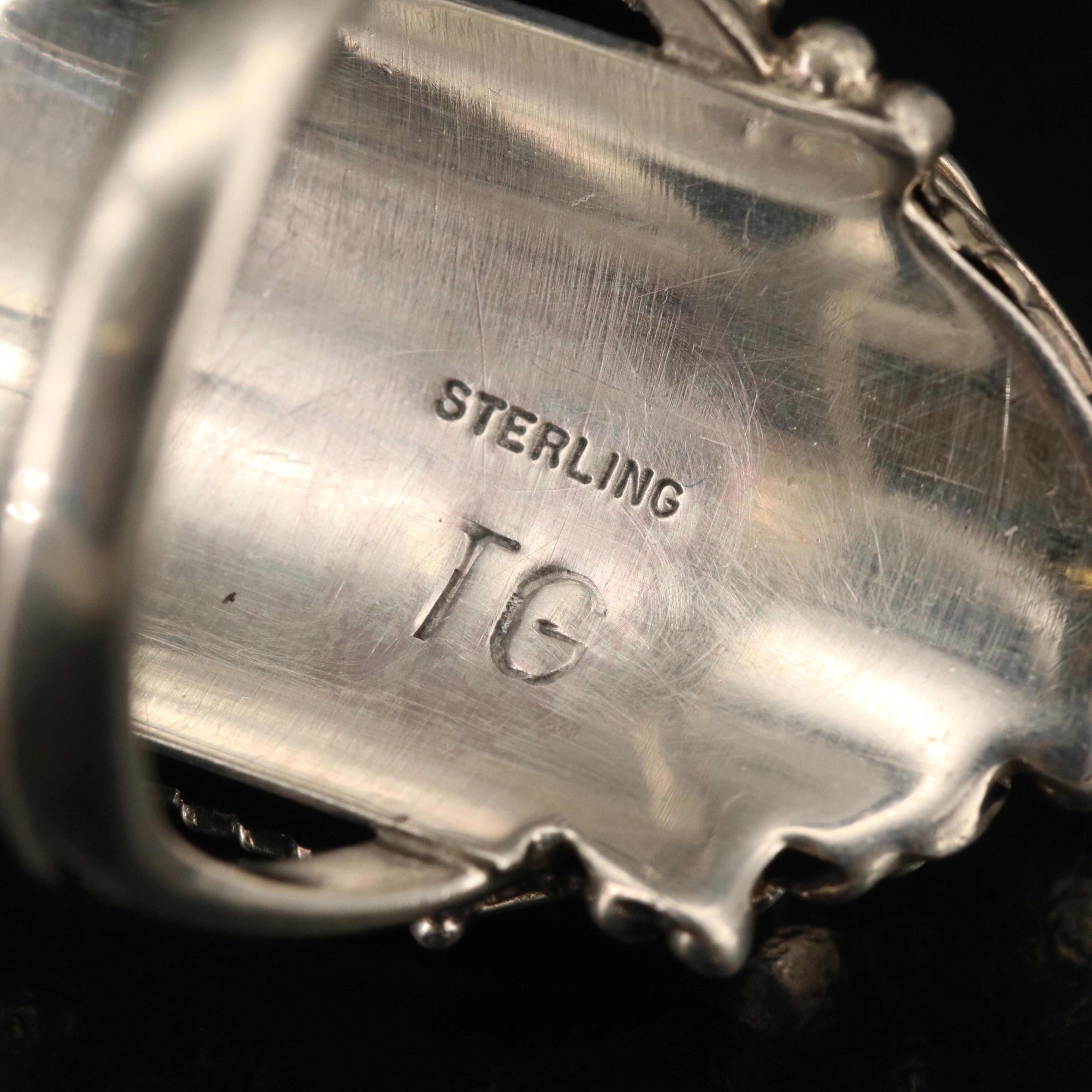 Sterling Black Onyx Fringe Earrings and Ring