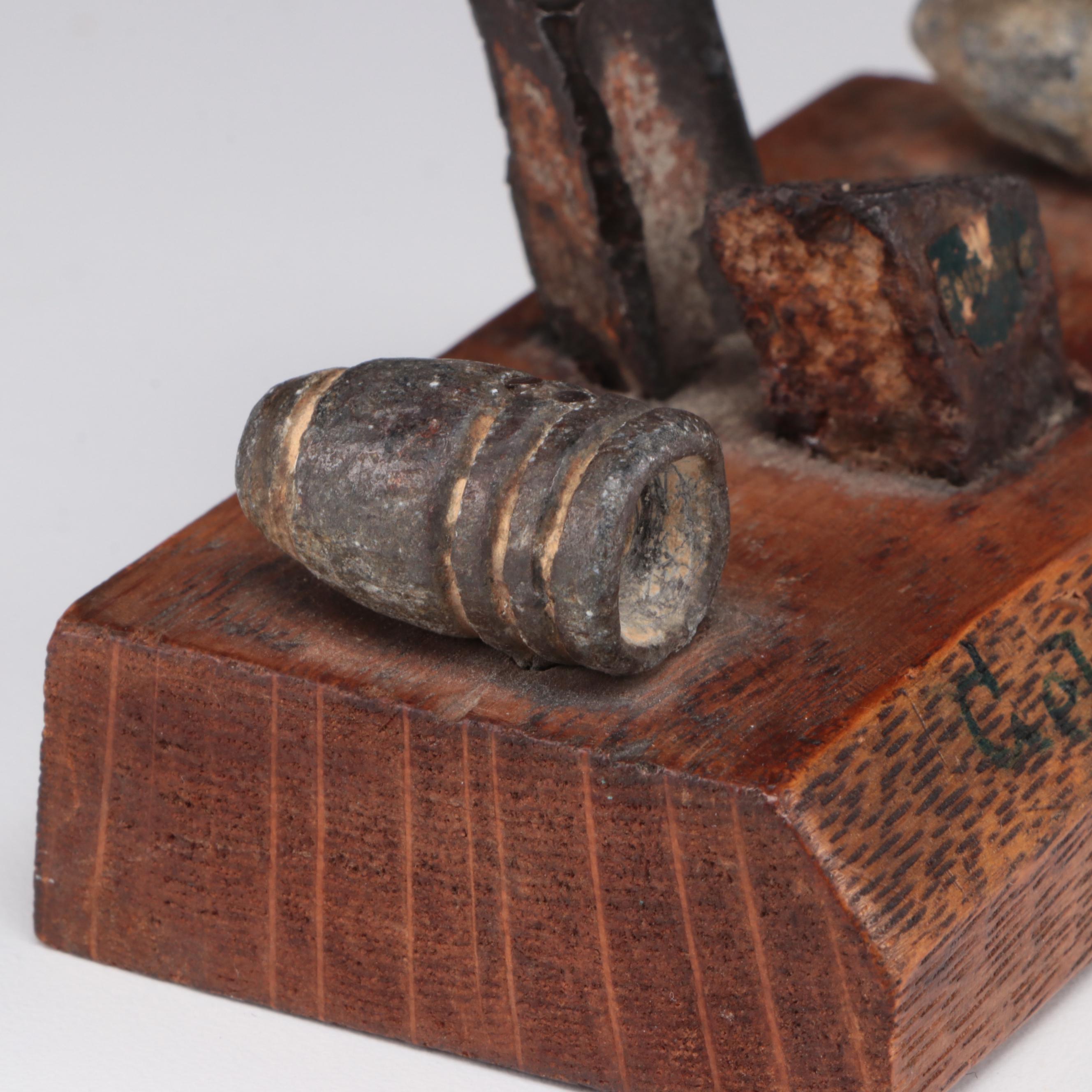 Civil War Era Bullet and Relic Display