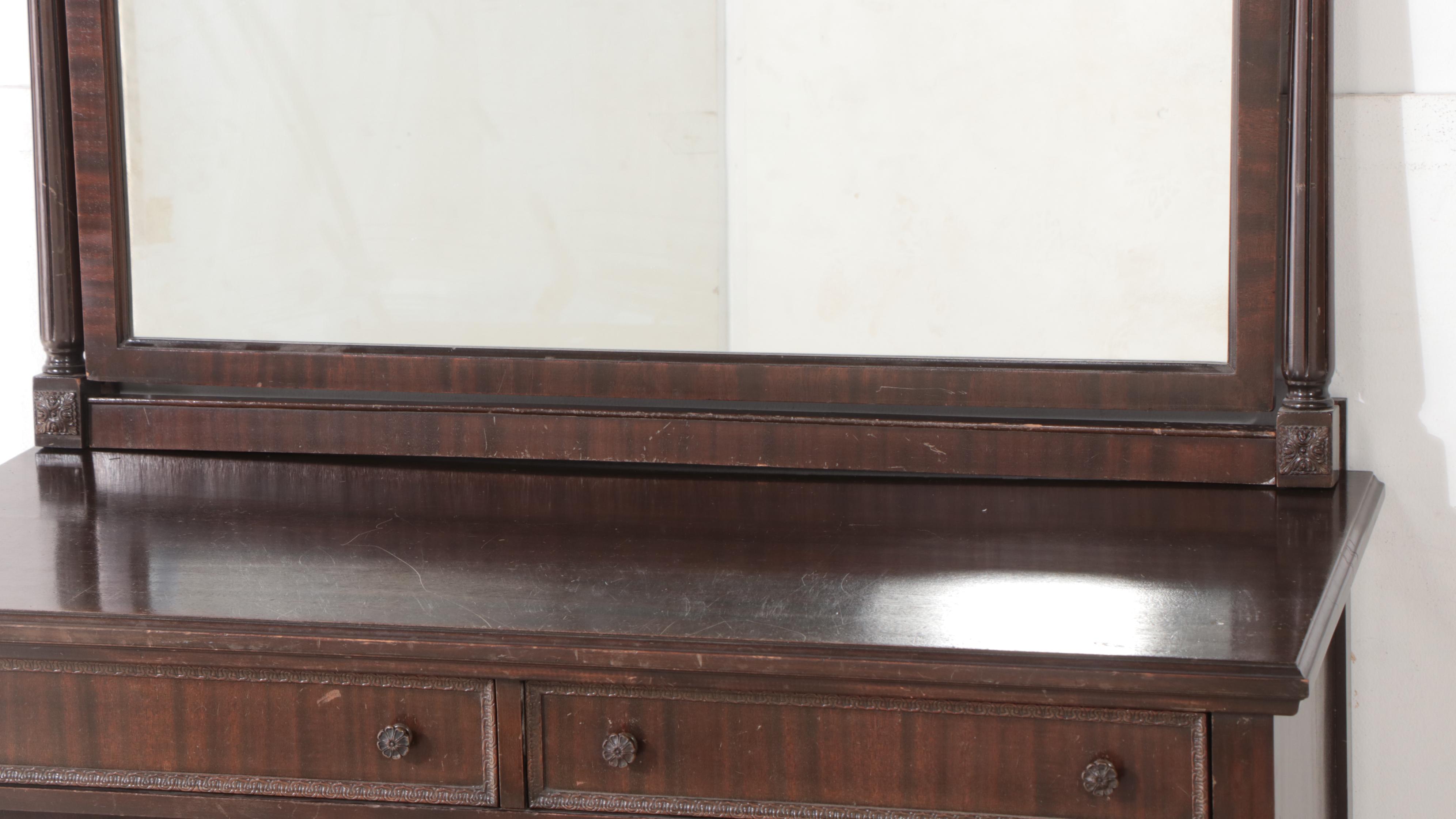 Neoclassical Style Mahogany Four-Drawer Dresser, Early 20th Century