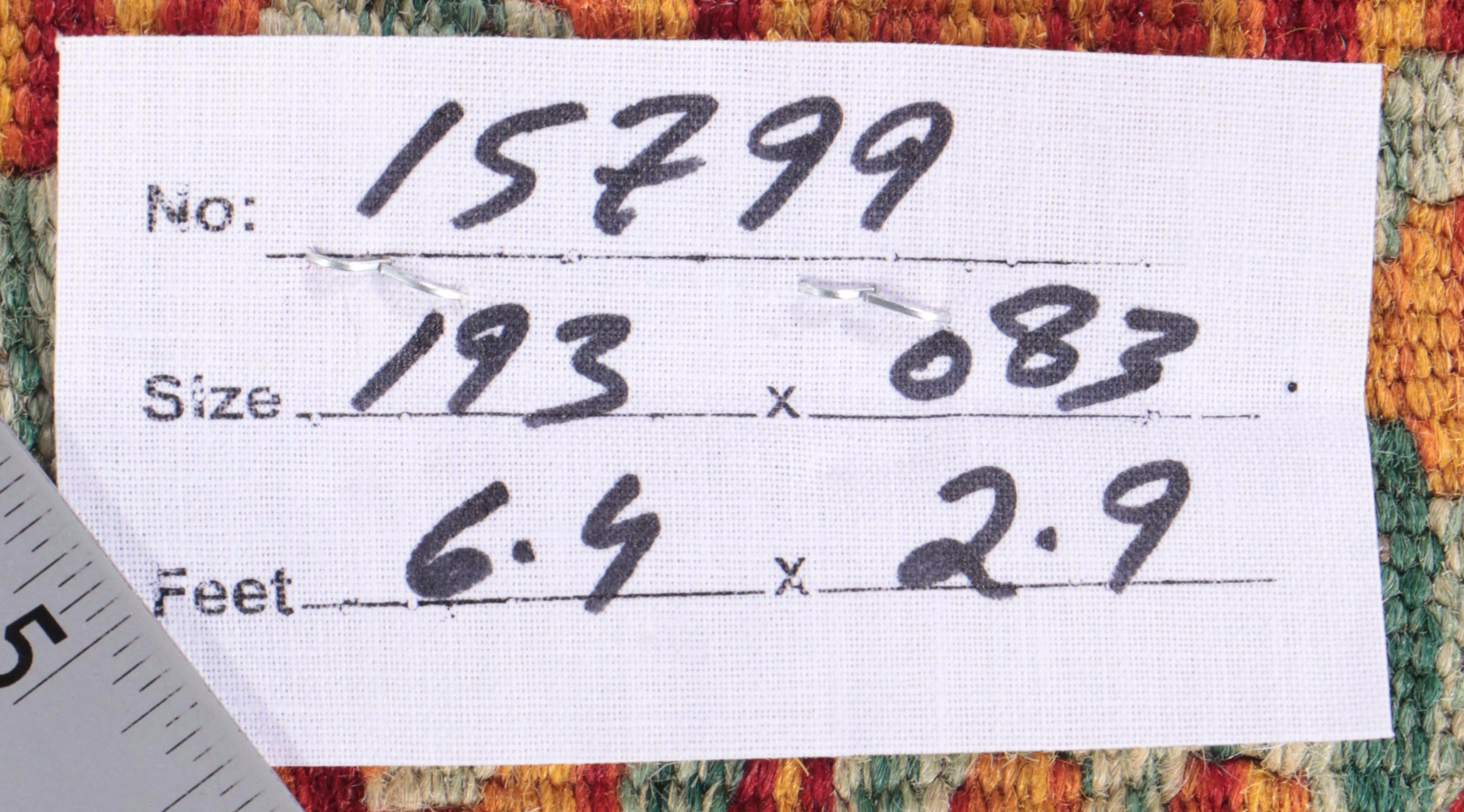 2'9 x 6'7 Handwoven Pakistani Kilim Carpet Runner