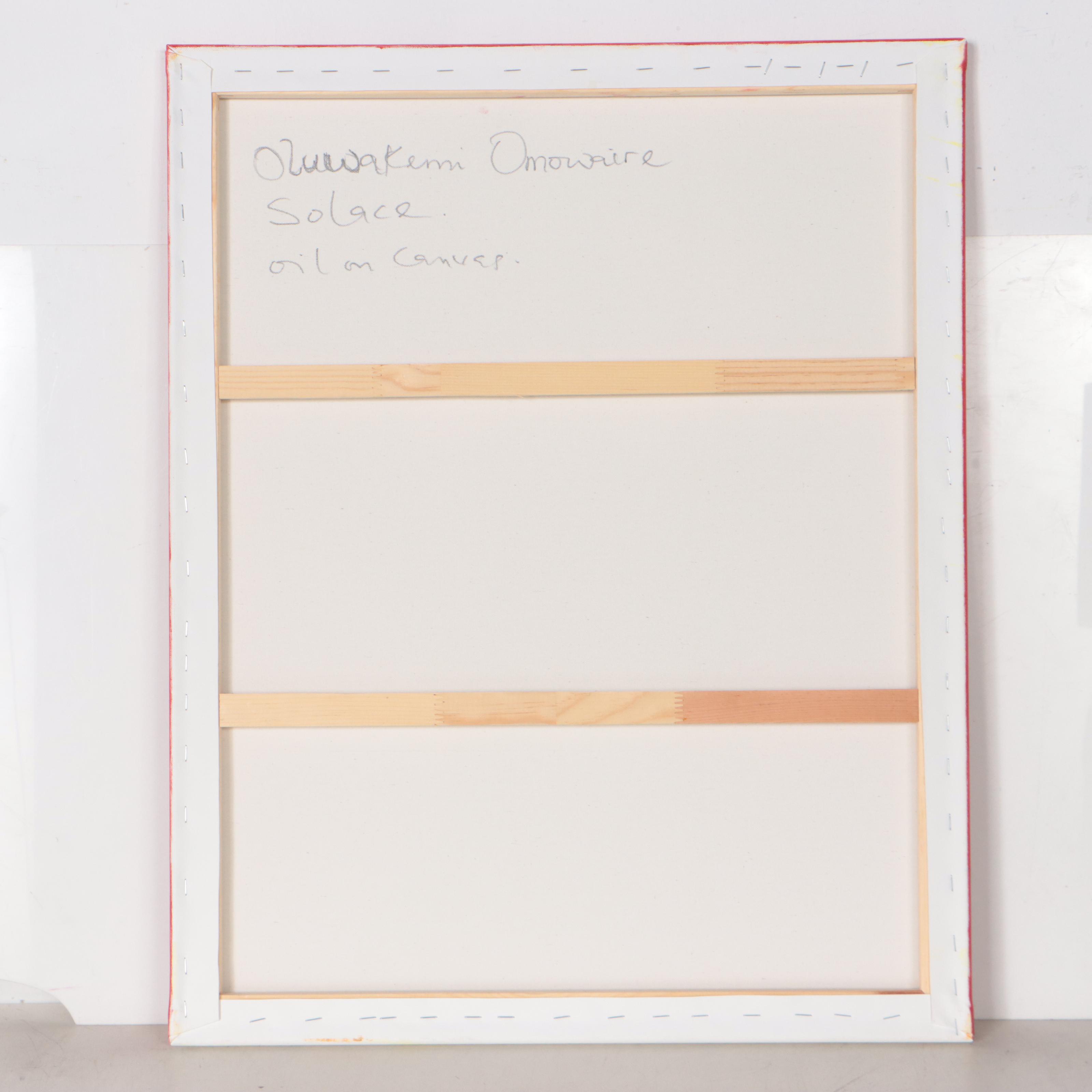 Oluwakemi Omowaire Oil Painting "Solace," 21st Century