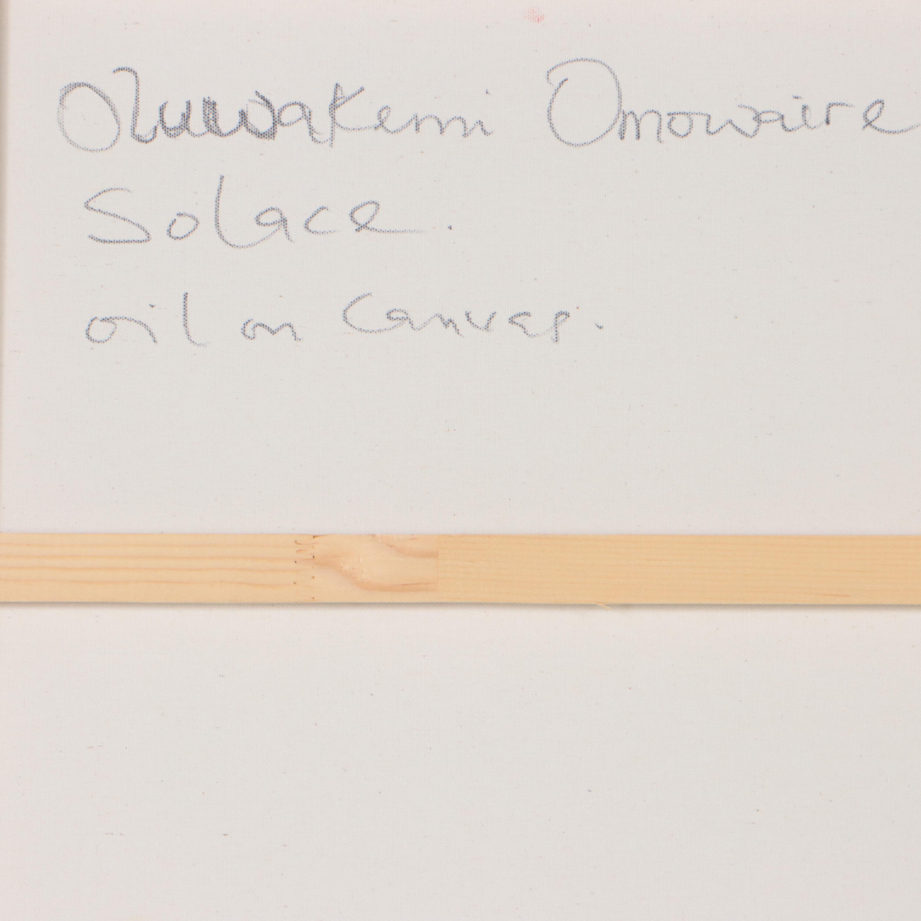 Oluwakemi Omowaire Oil Painting "Solace," 21st Century