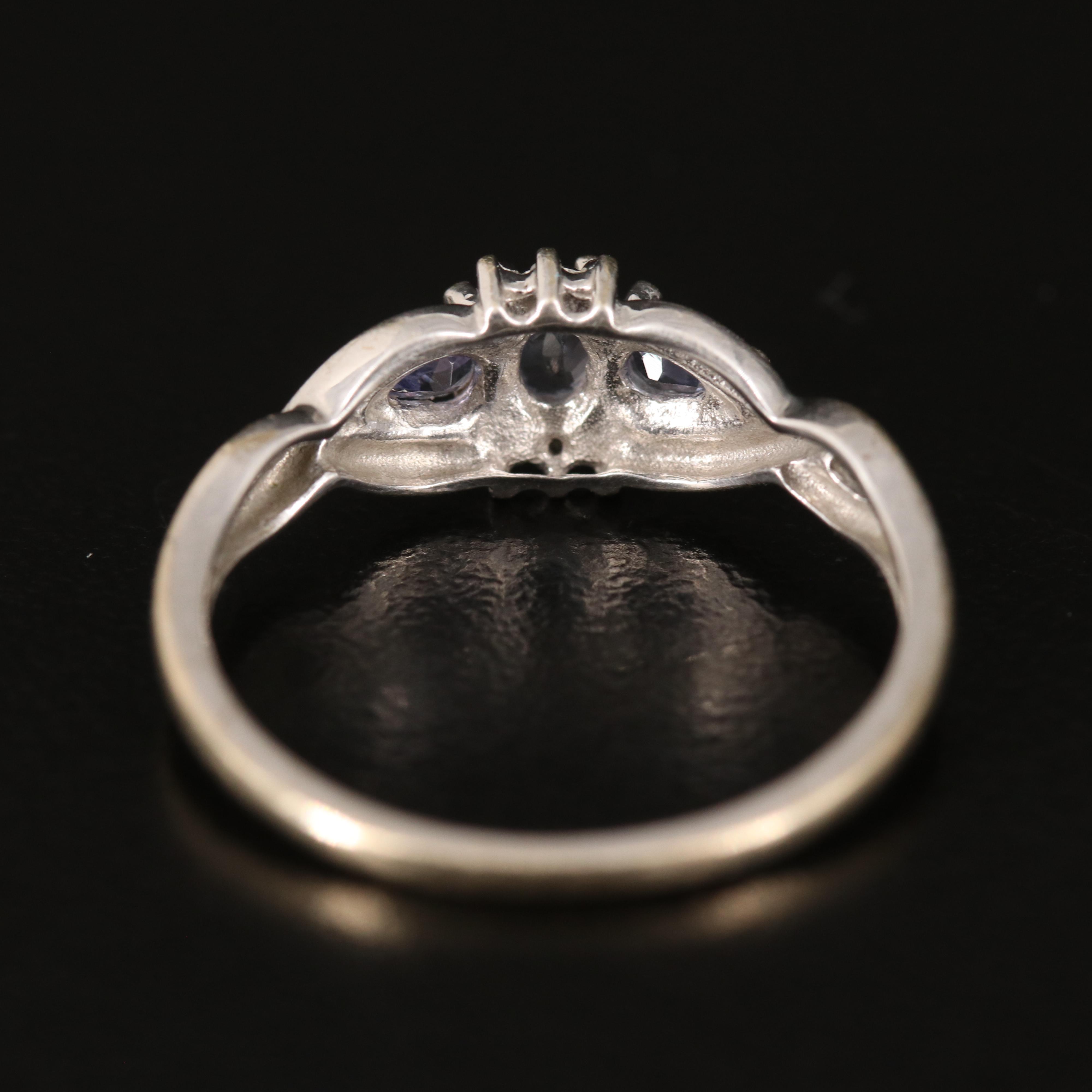 10K Tanzanite and Diamond Ring
