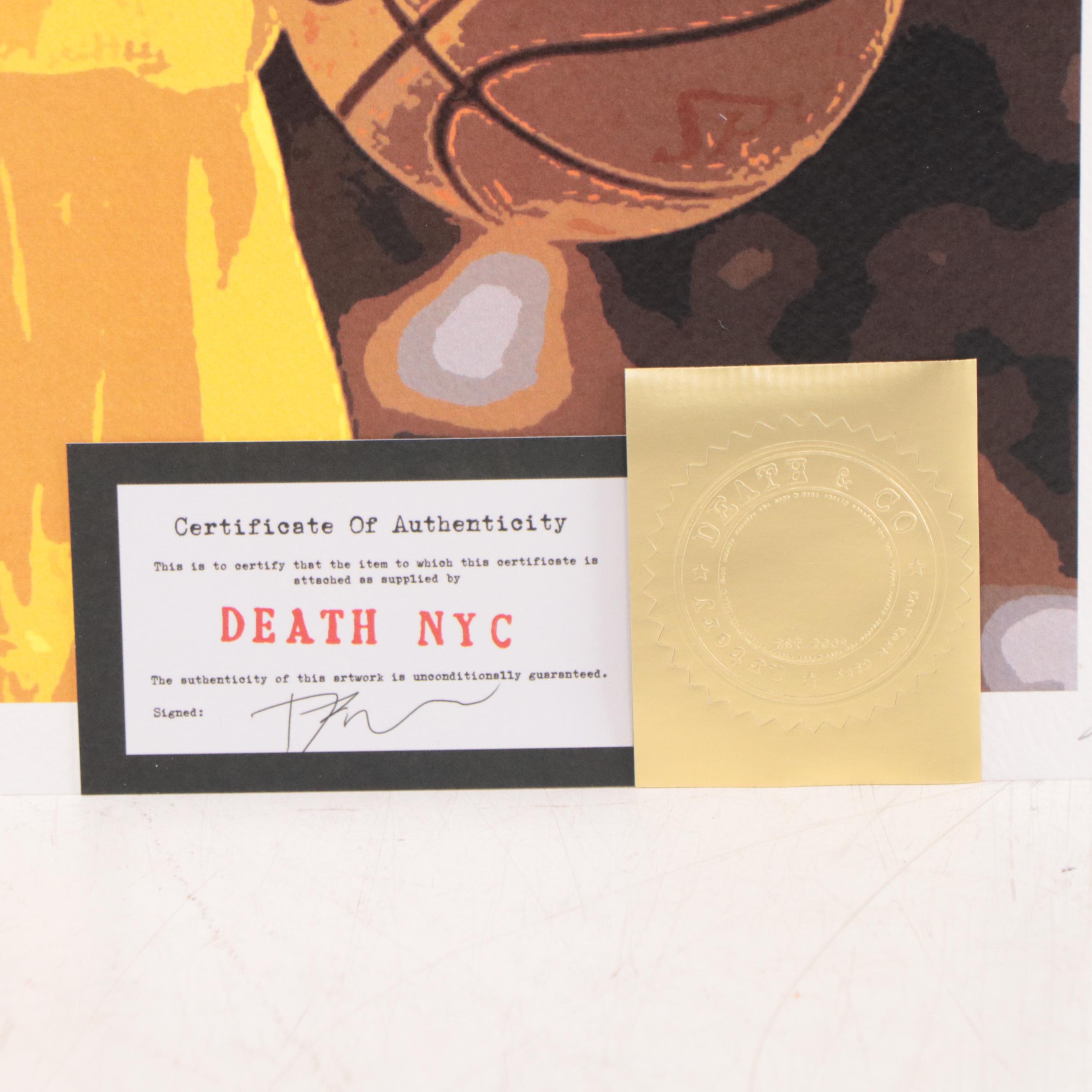Death NYC Pop Art Graphic Prints of Kobe Bryant, 2020