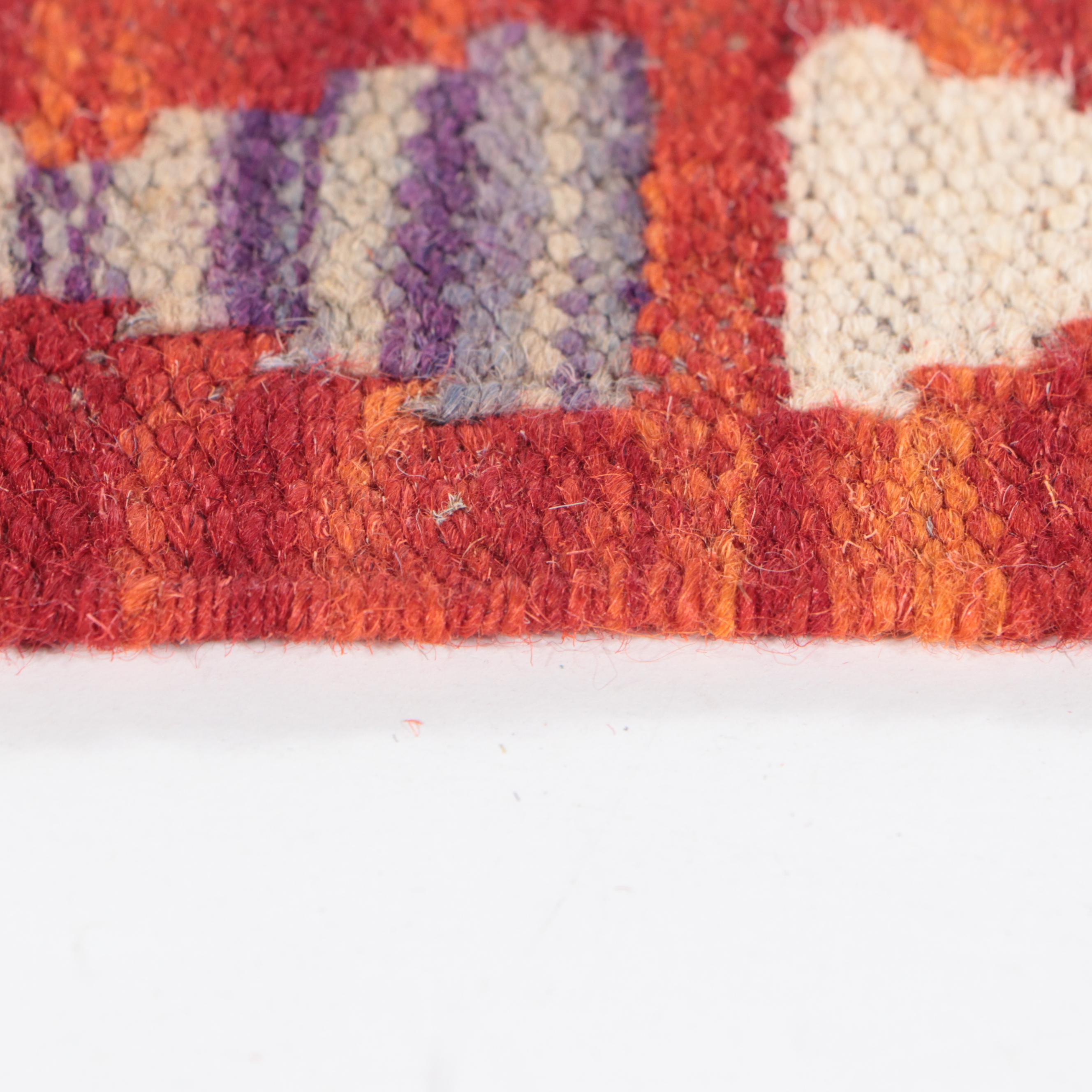 2'8 x 6'7 Handwoven Pakistani Kilim Carpet Runner