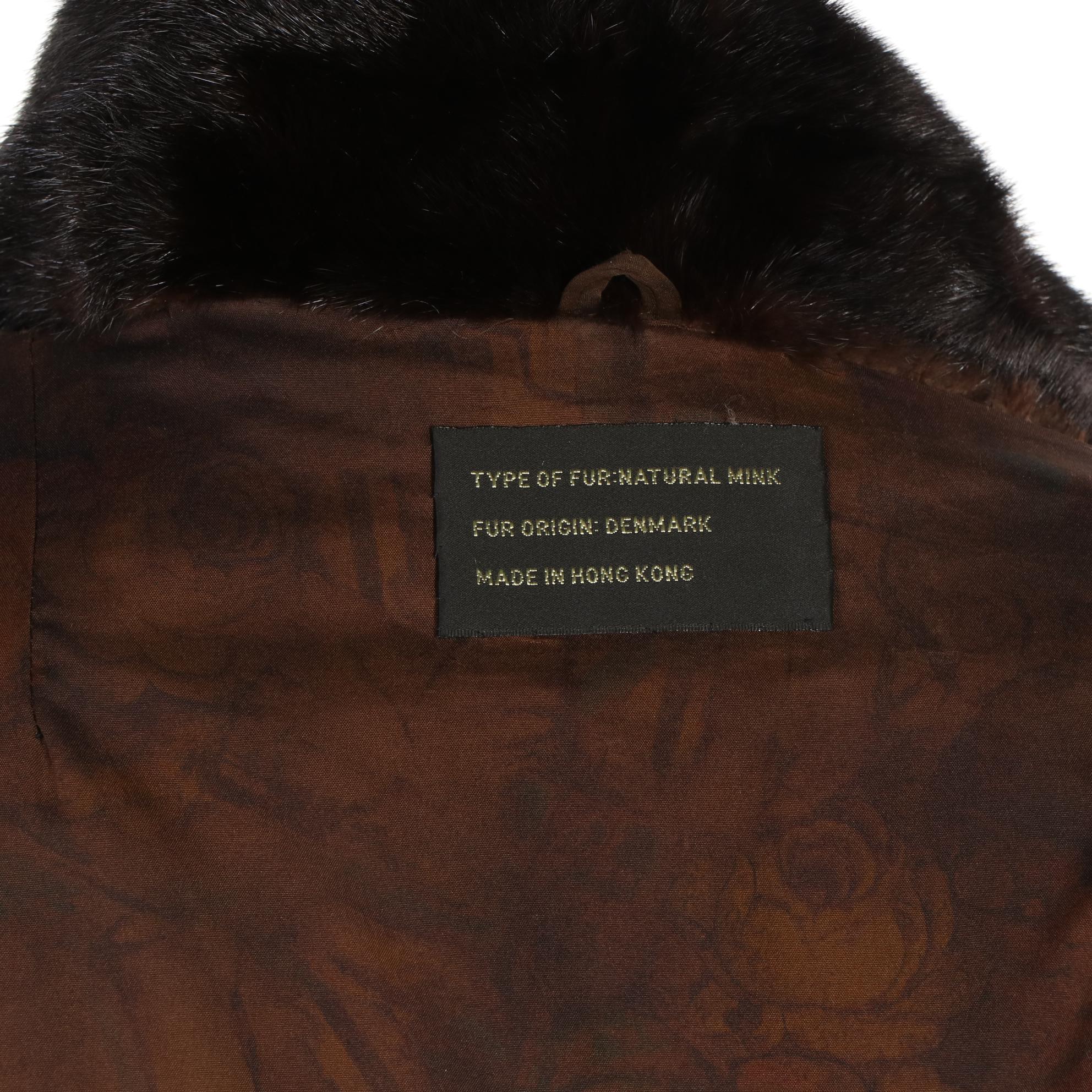 Natural Mink Fur Full-Length Coat
