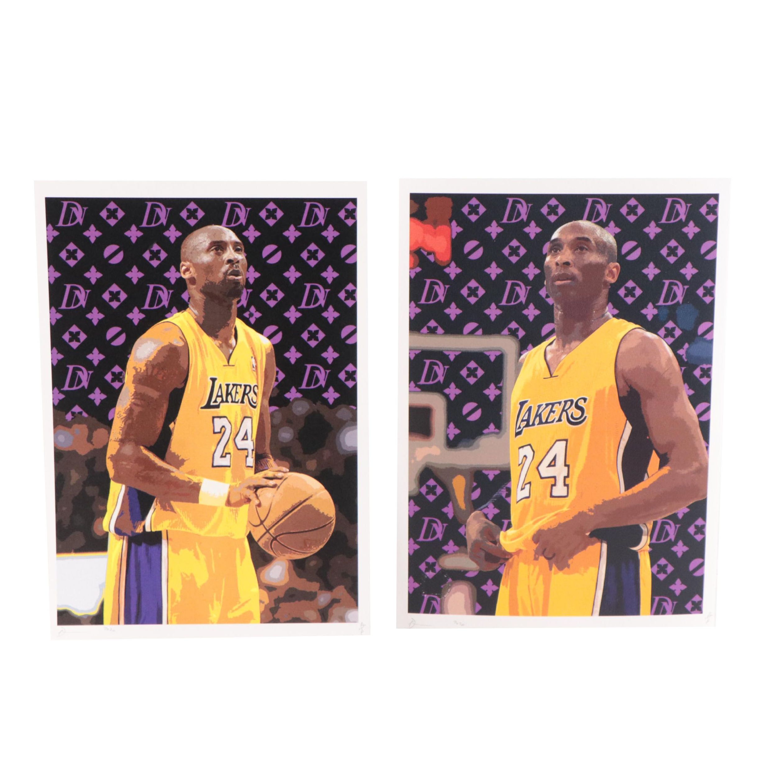 Death NYC Pop Art Graphic Prints of Kobe Bryant, 2020