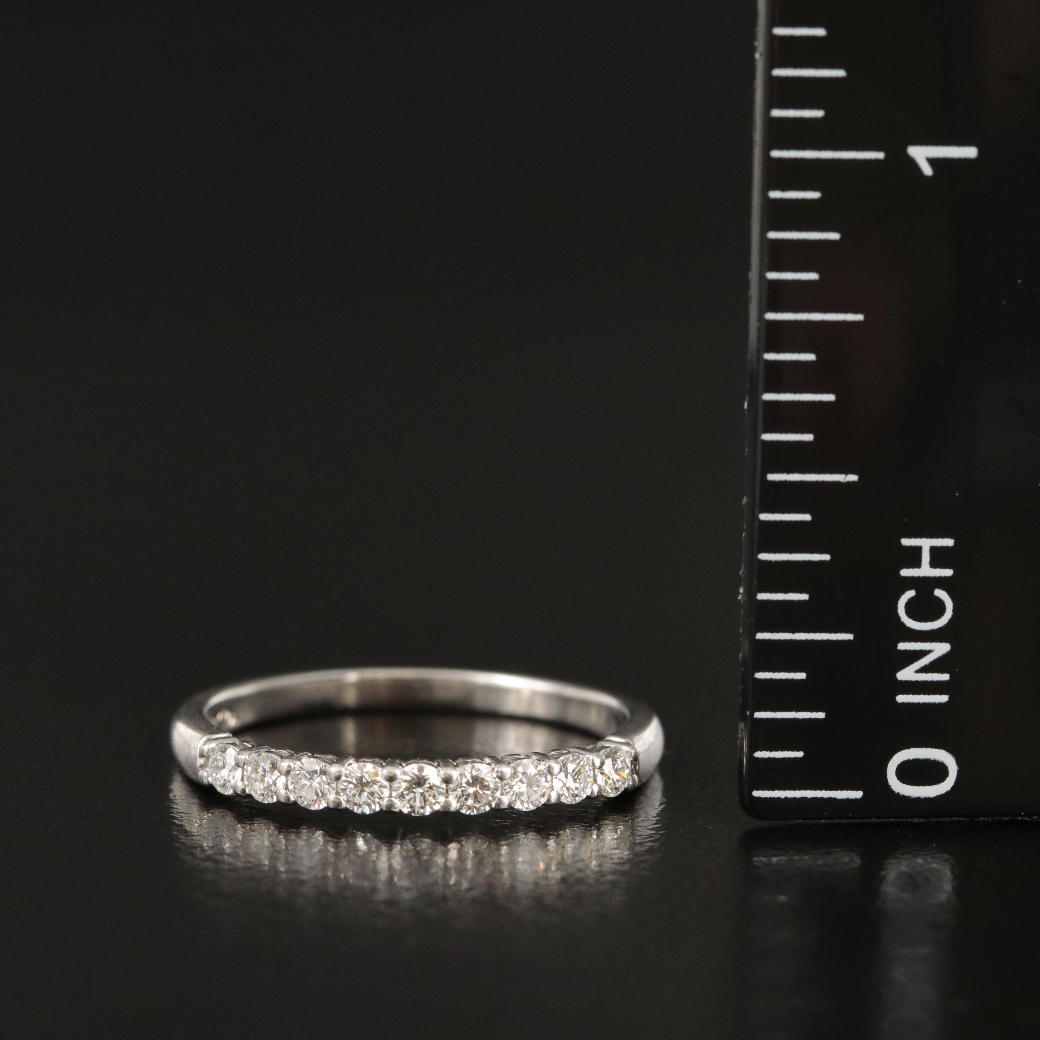 Tiffany & Co. Platinum 0.32 CTW Diamond Band