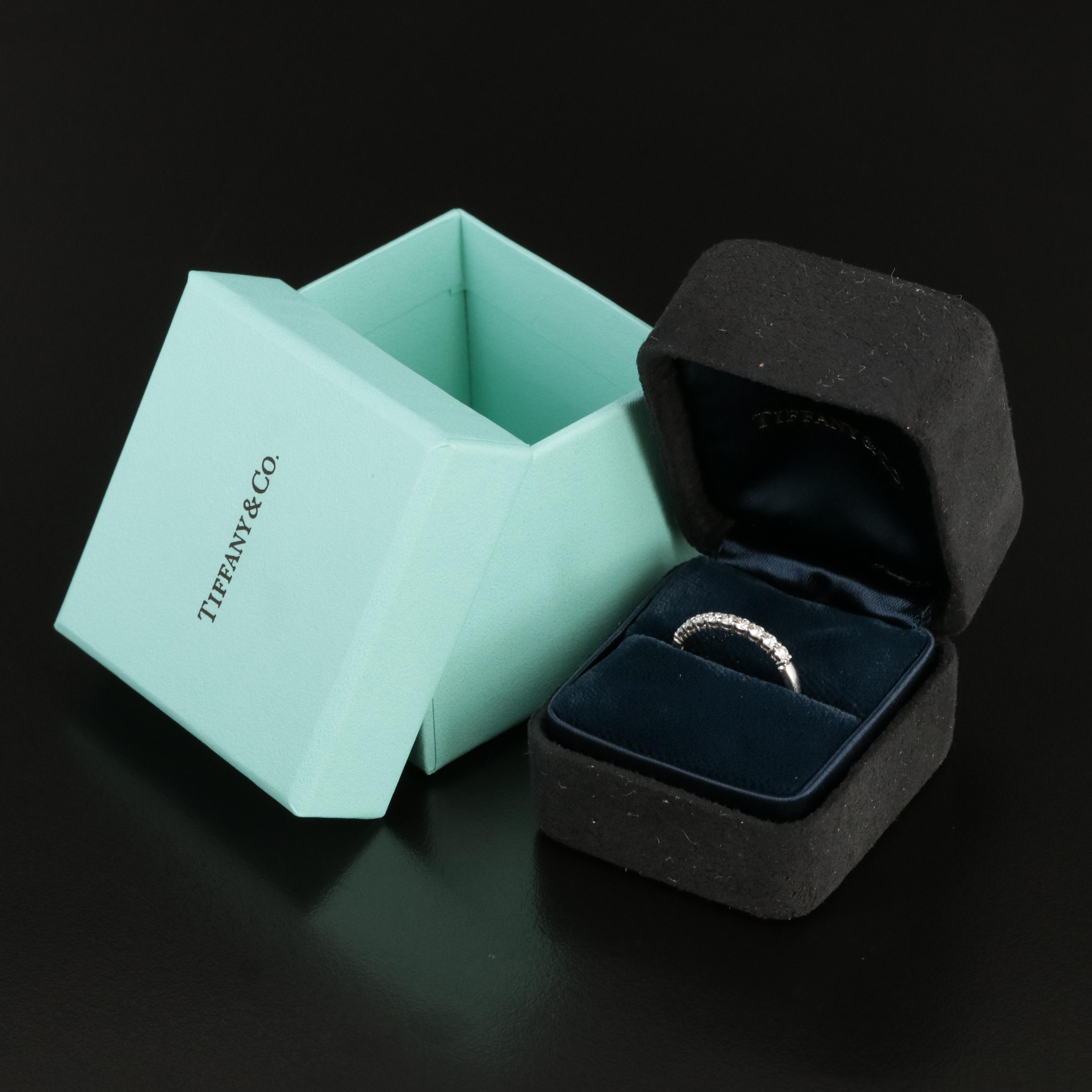 Tiffany & Co. Platinum 0.32 CTW Diamond Band