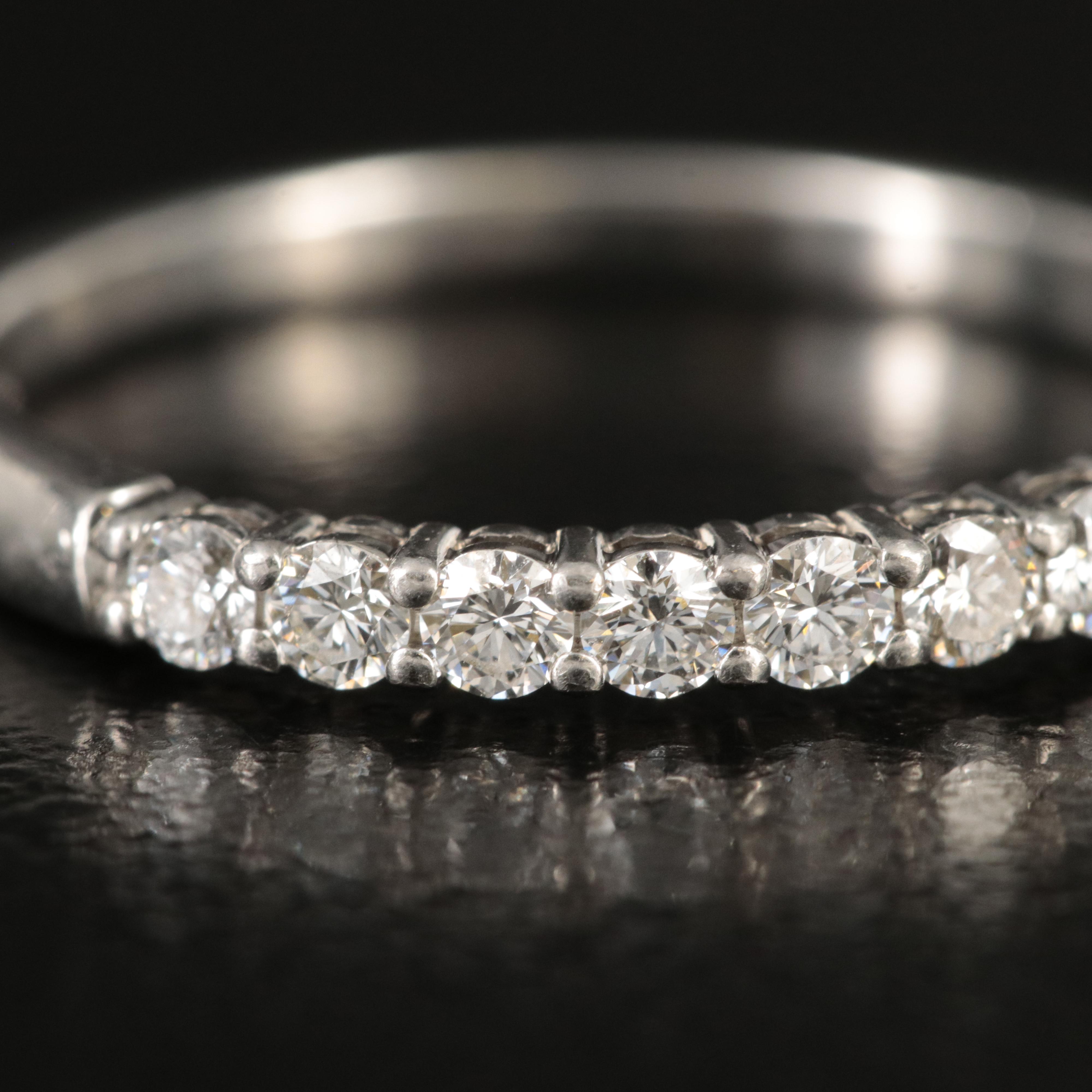 Tiffany & Co. Platinum 0.32 CTW Diamond Band