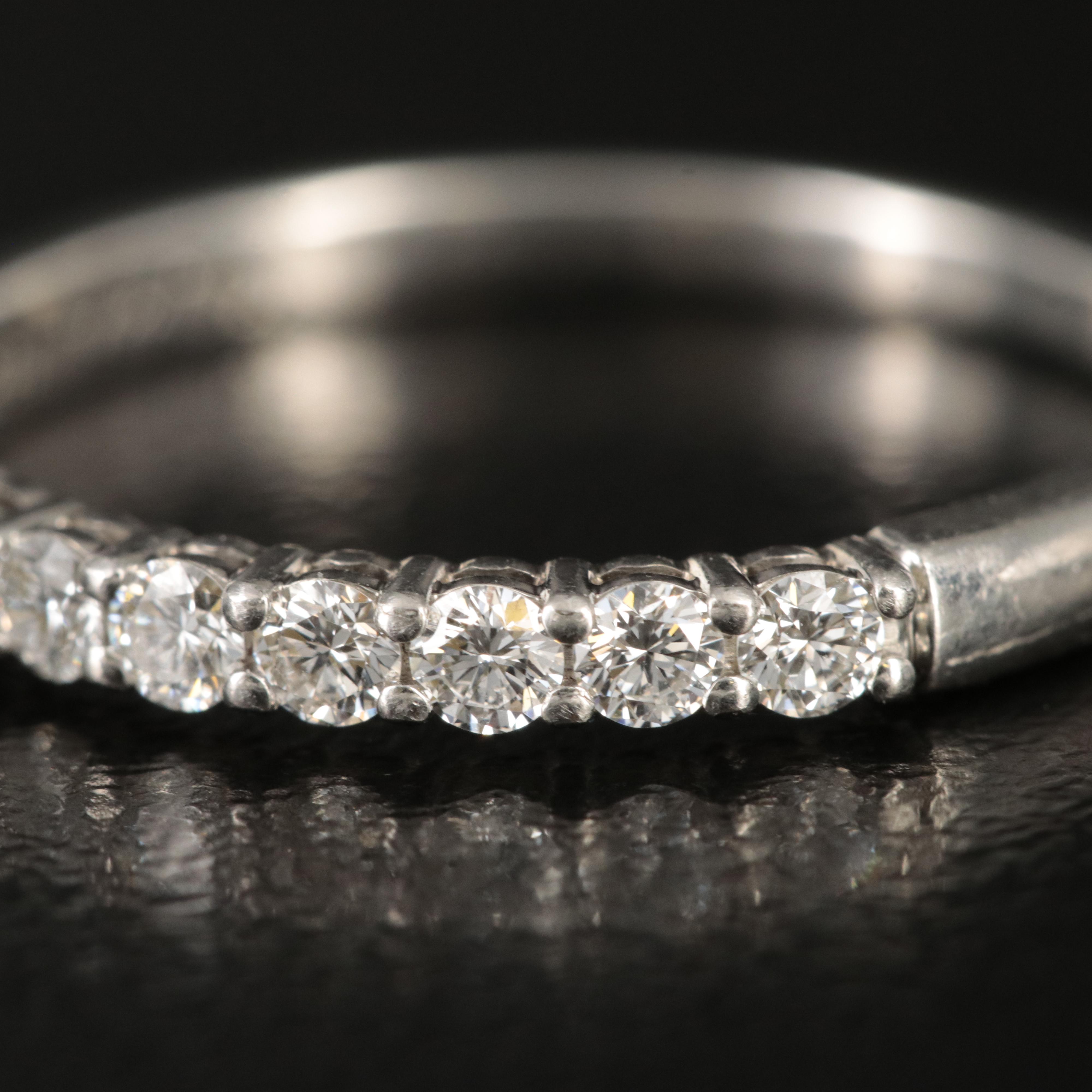 Tiffany & Co. Platinum 0.32 CTW Diamond Band