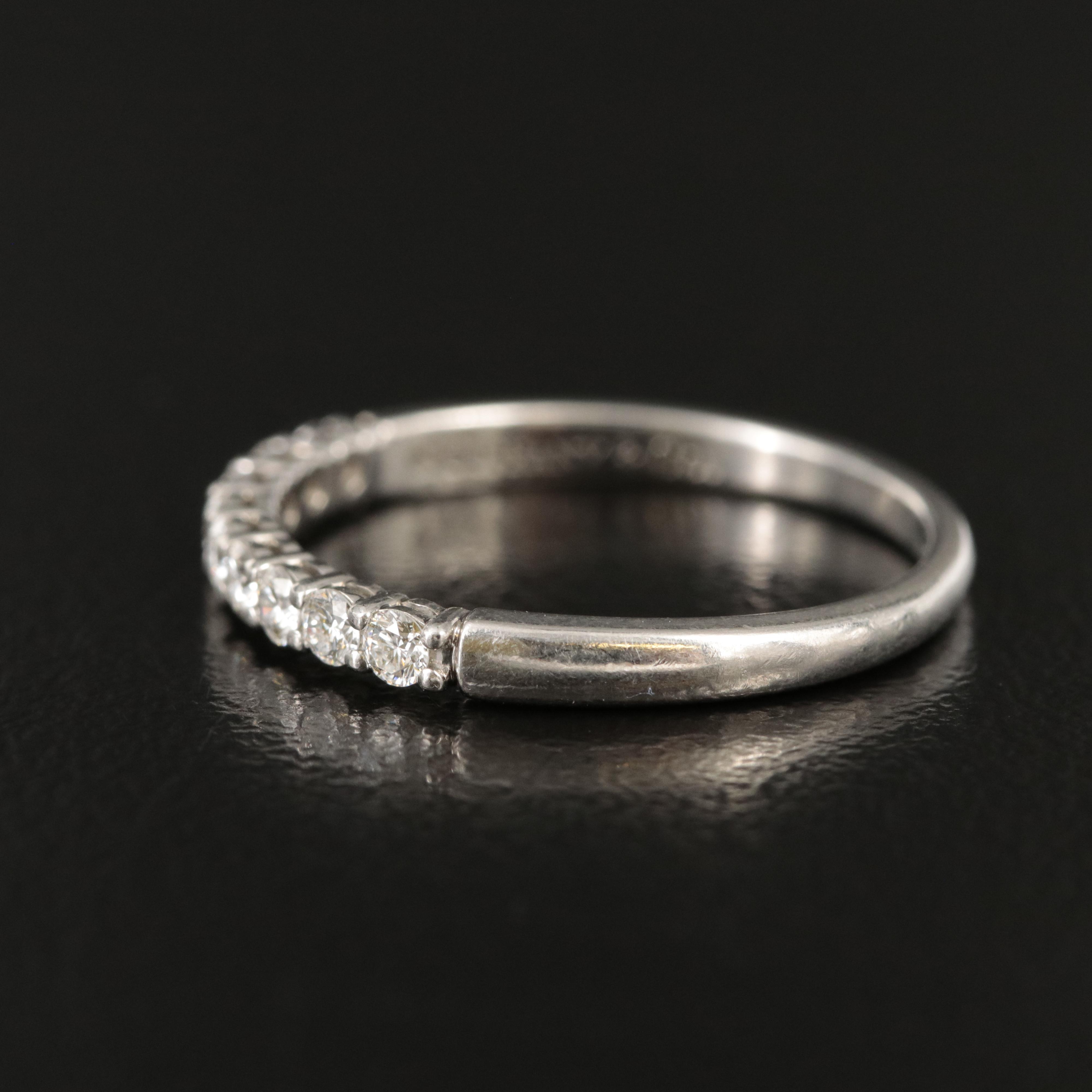 Tiffany & Co. Platinum 0.32 CTW Diamond Band