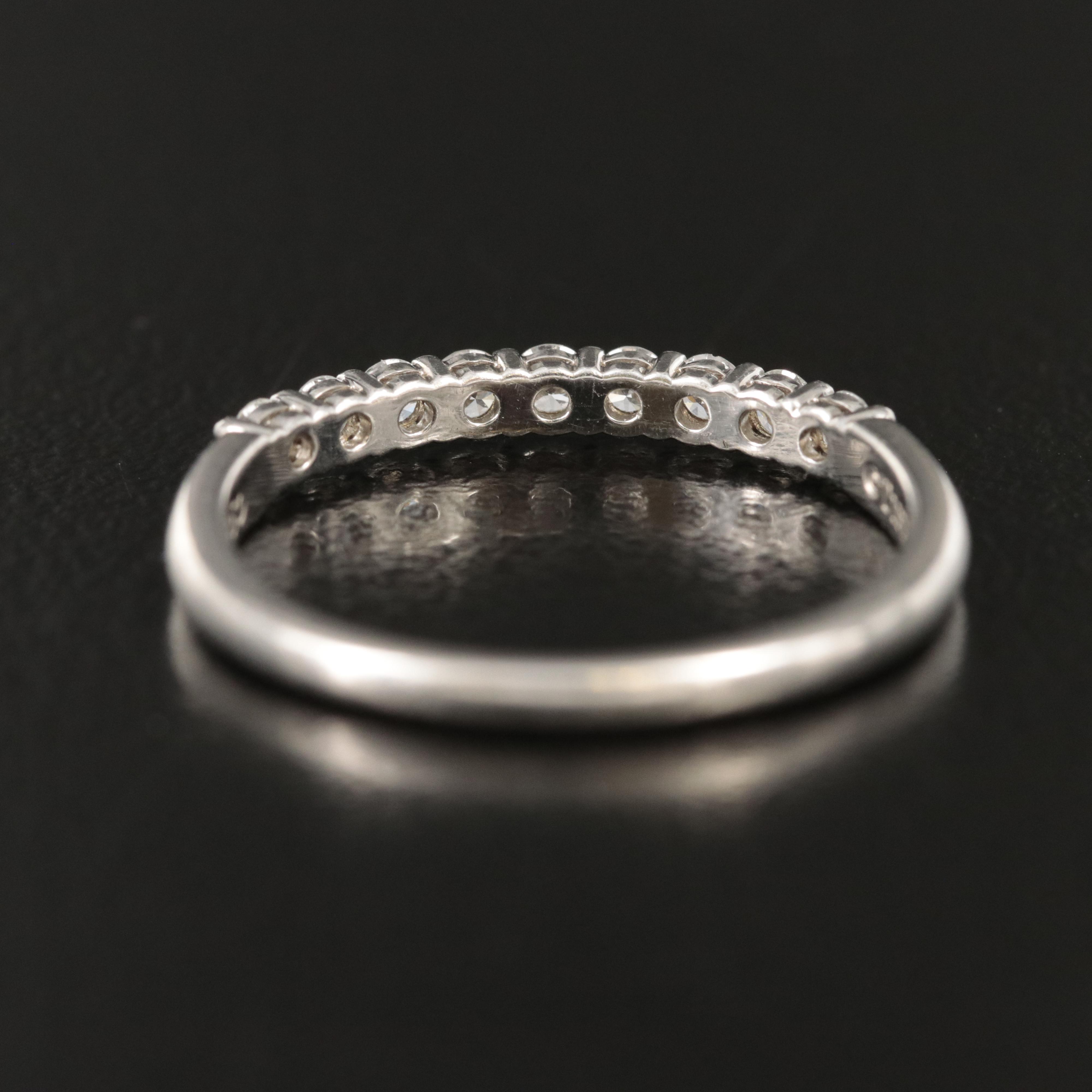 Tiffany & Co. Platinum 0.32 CTW Diamond Band