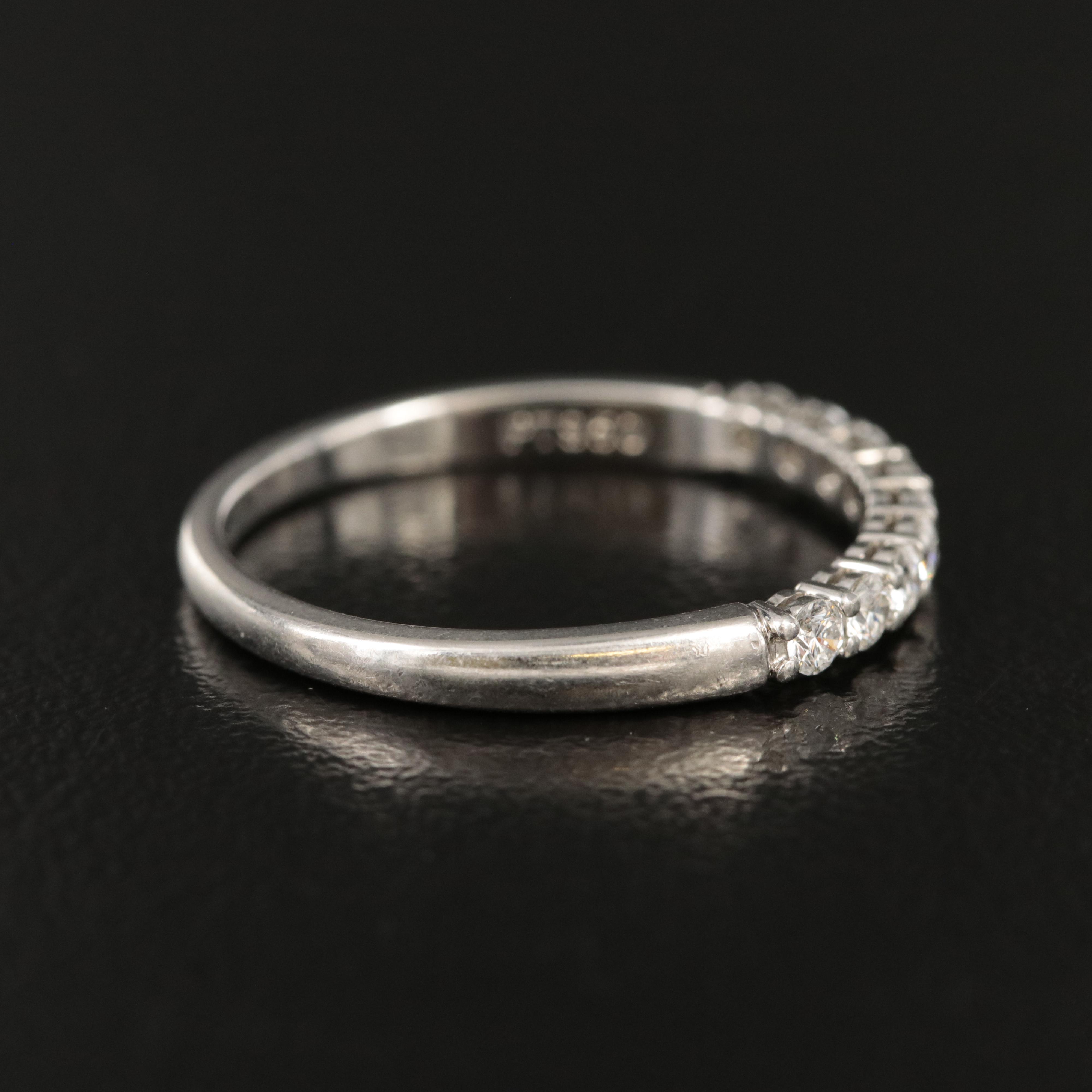 Tiffany & Co. Platinum 0.32 CTW Diamond Band