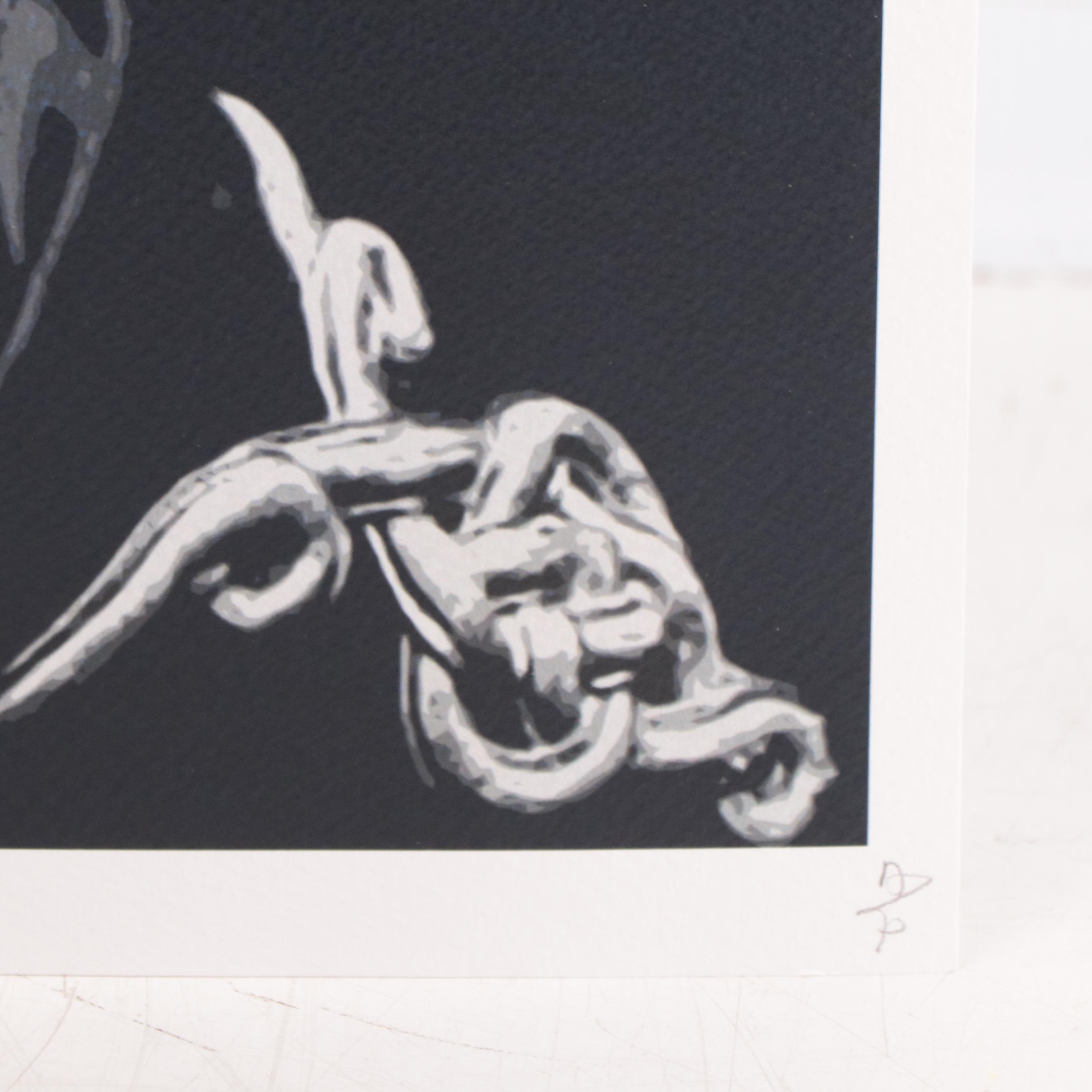 Death NYC Pop Art Graphic Print of Jimi Hendrix, 2020