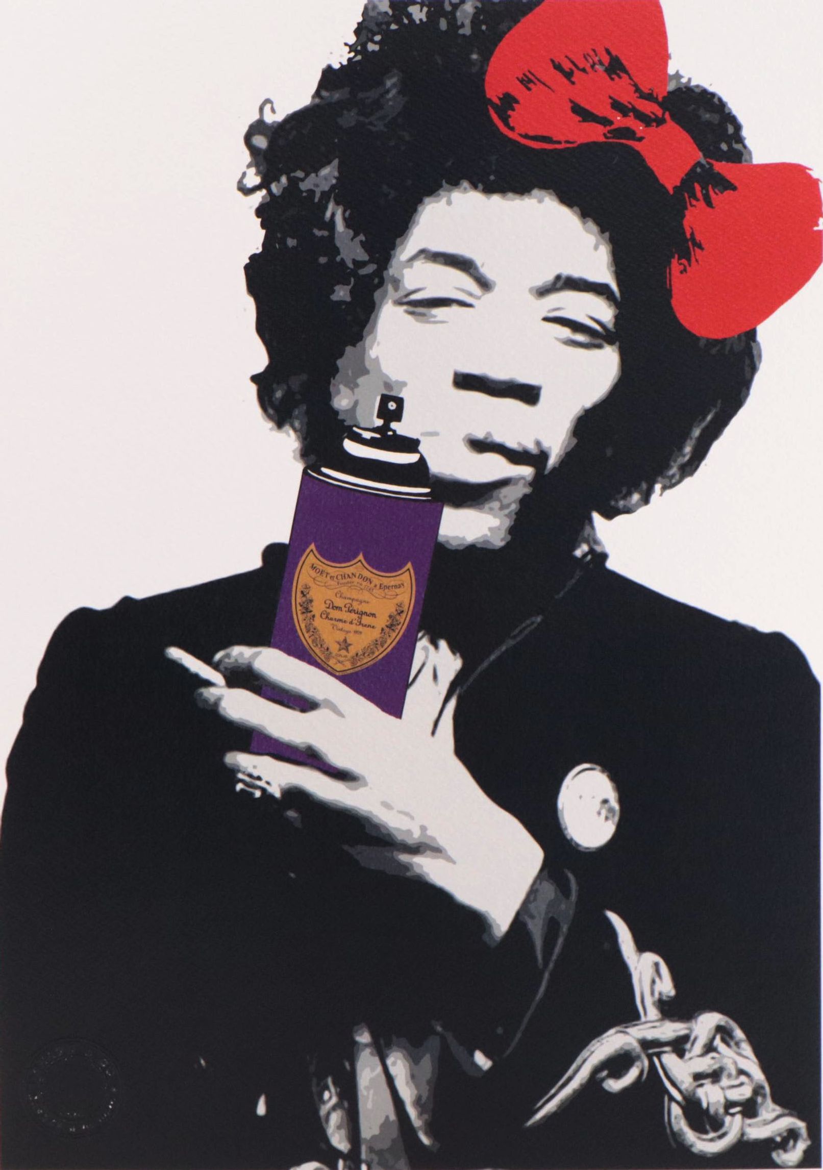 Death NYC Pop Art Graphic Print of Jimi Hendrix, 2020