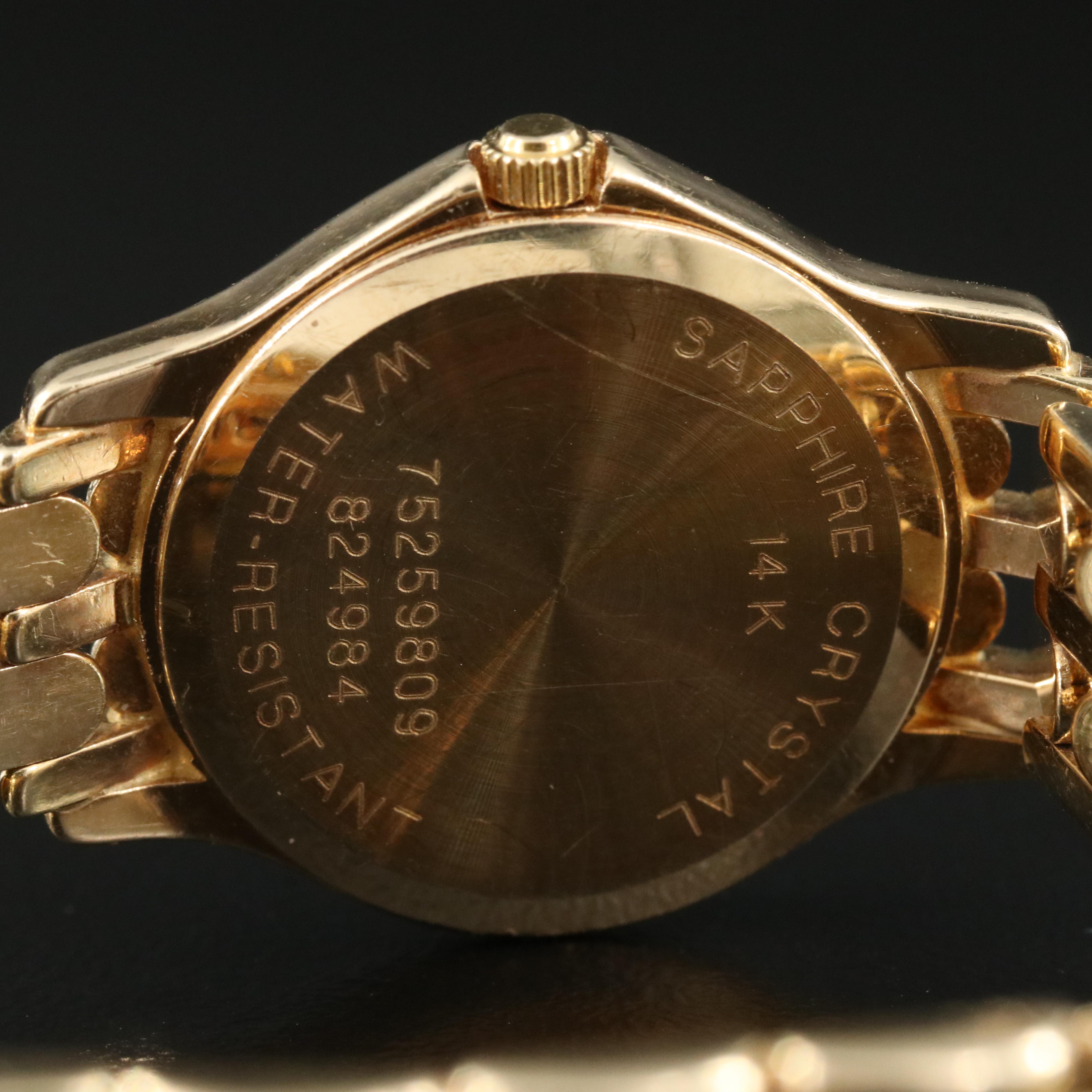 14K Movado Quartz Watch with Diamonds