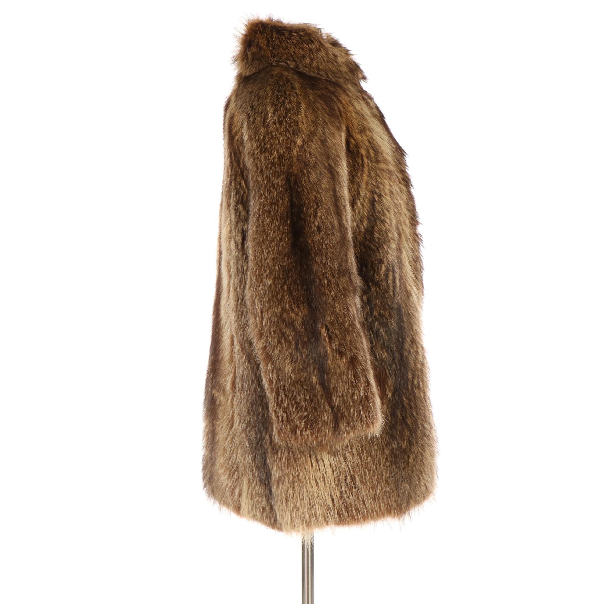 Finn Raccoon Fur Stroller Coat