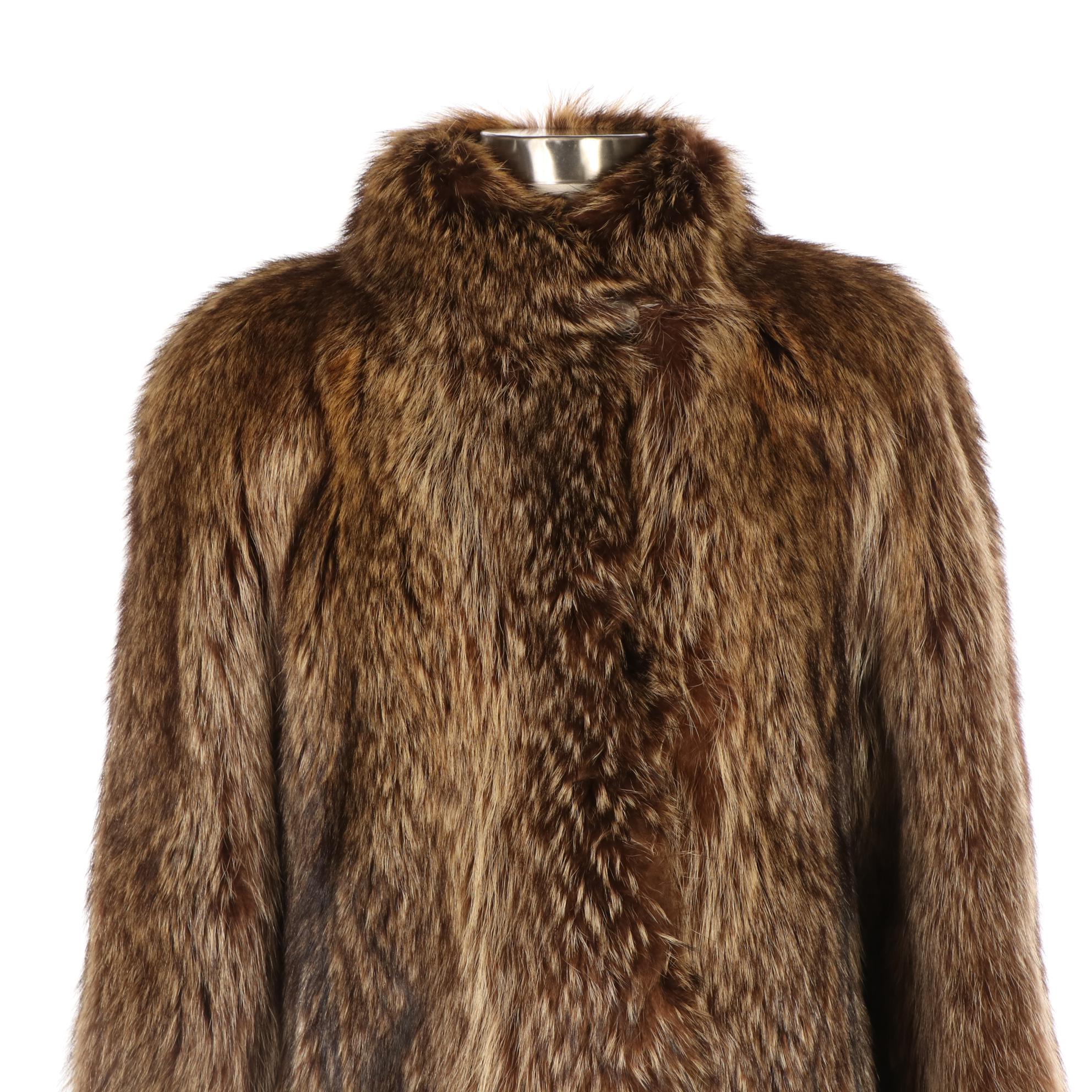 Finn Raccoon Fur Stroller Coat