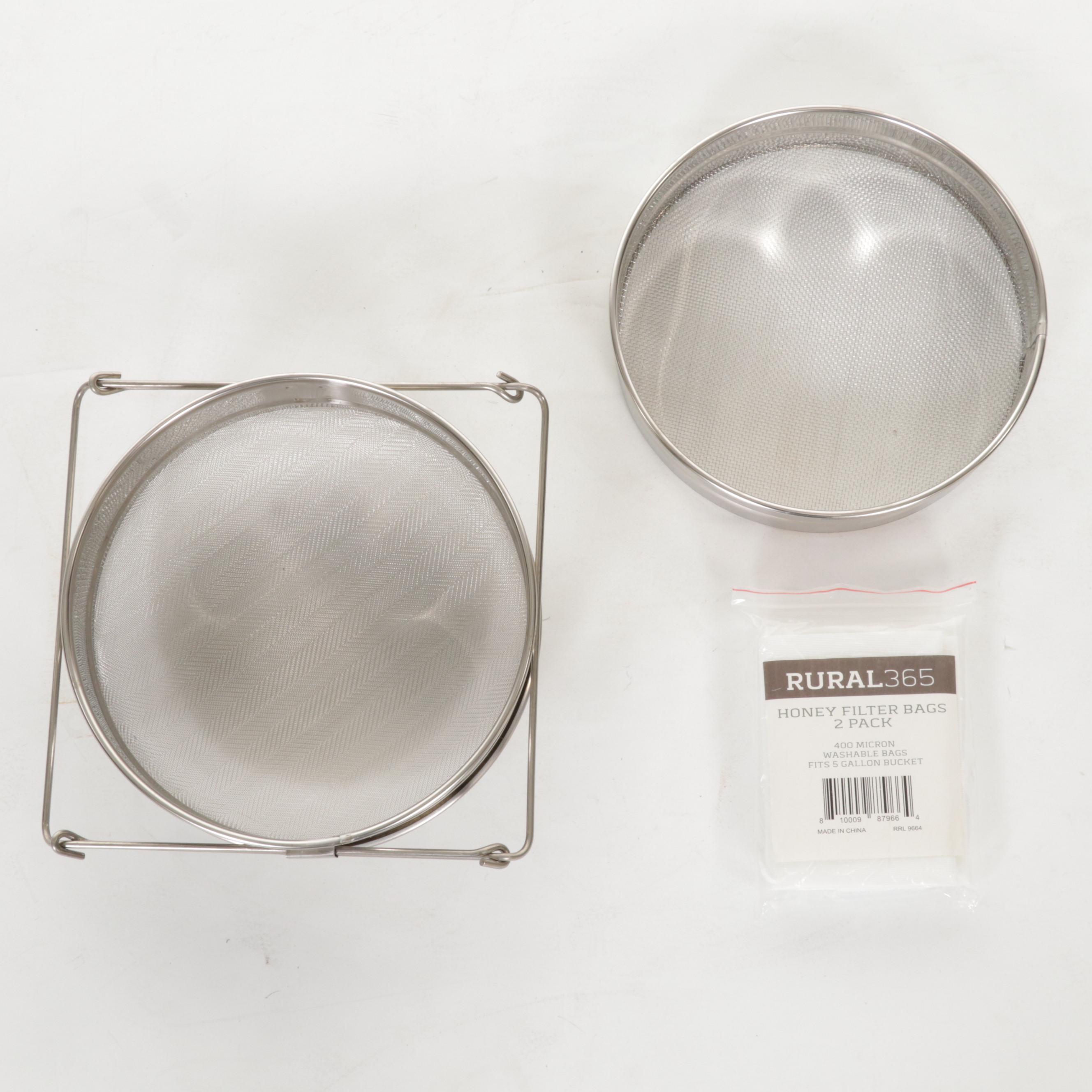 Apiary Supplies with Honey Extractor, Filter and Bee Feed, 21st Century