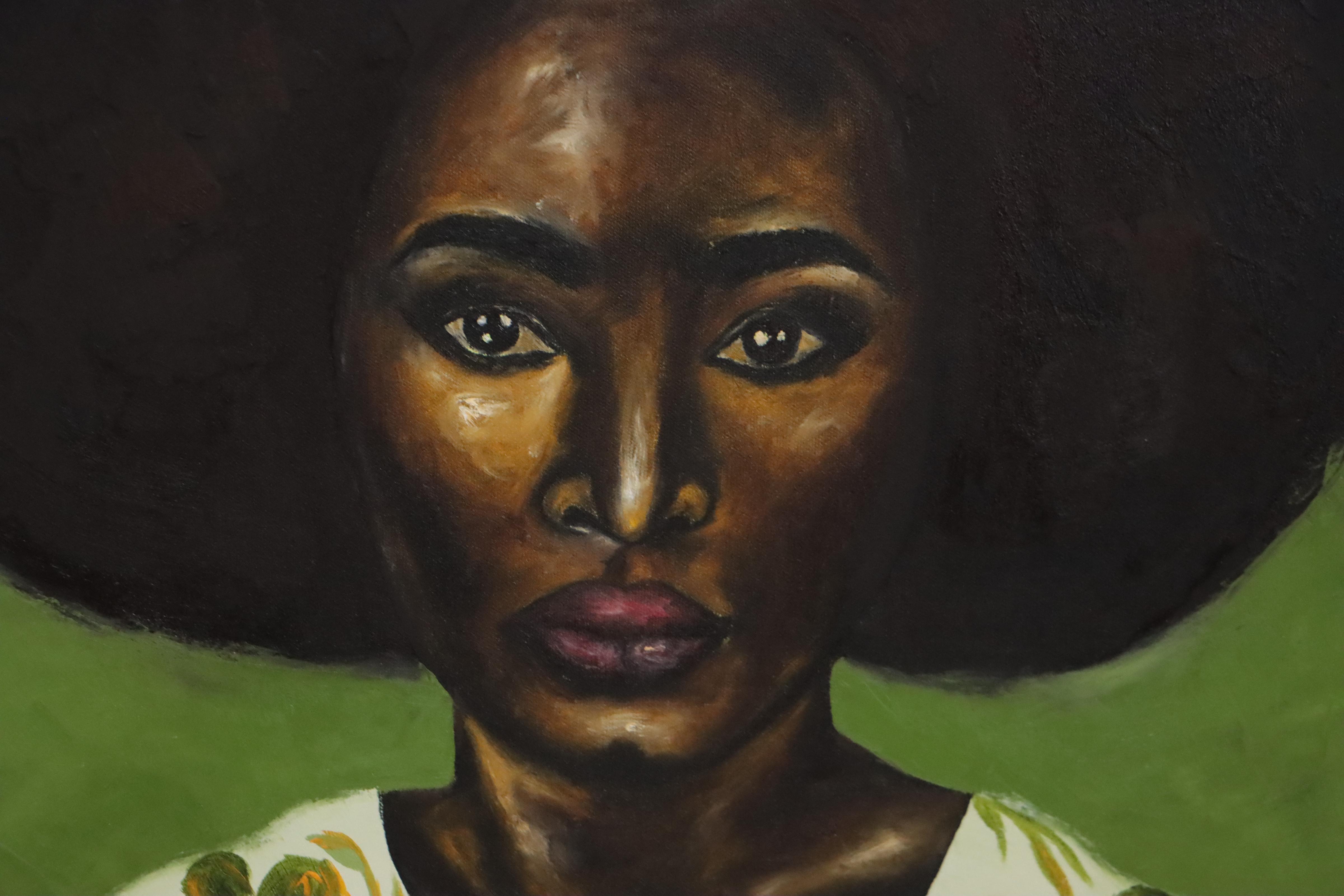Oluwakemi Omowaire Oil Painting "Woman II," 21st Century