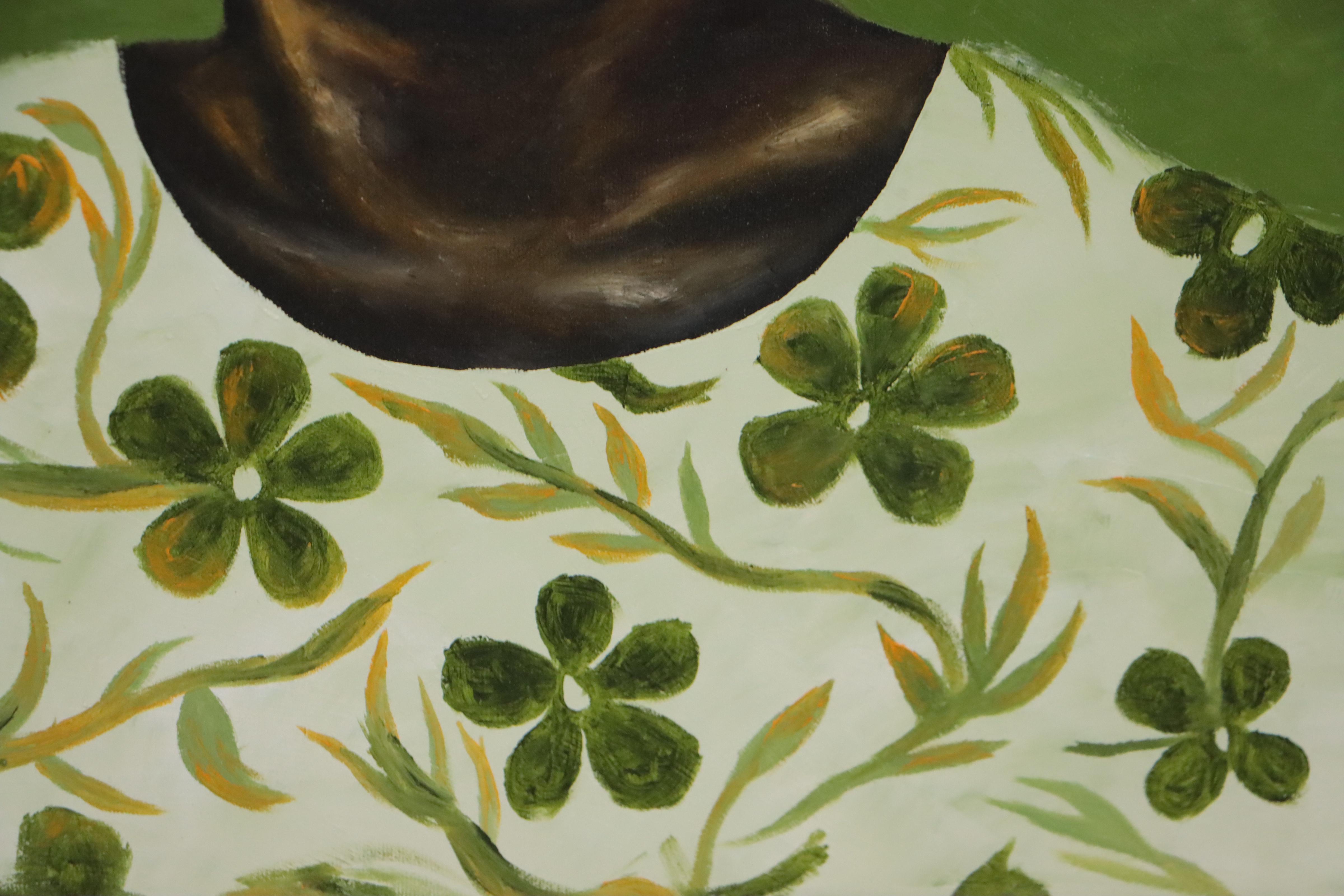 Oluwakemi Omowaire Oil Painting "Woman II," 21st Century